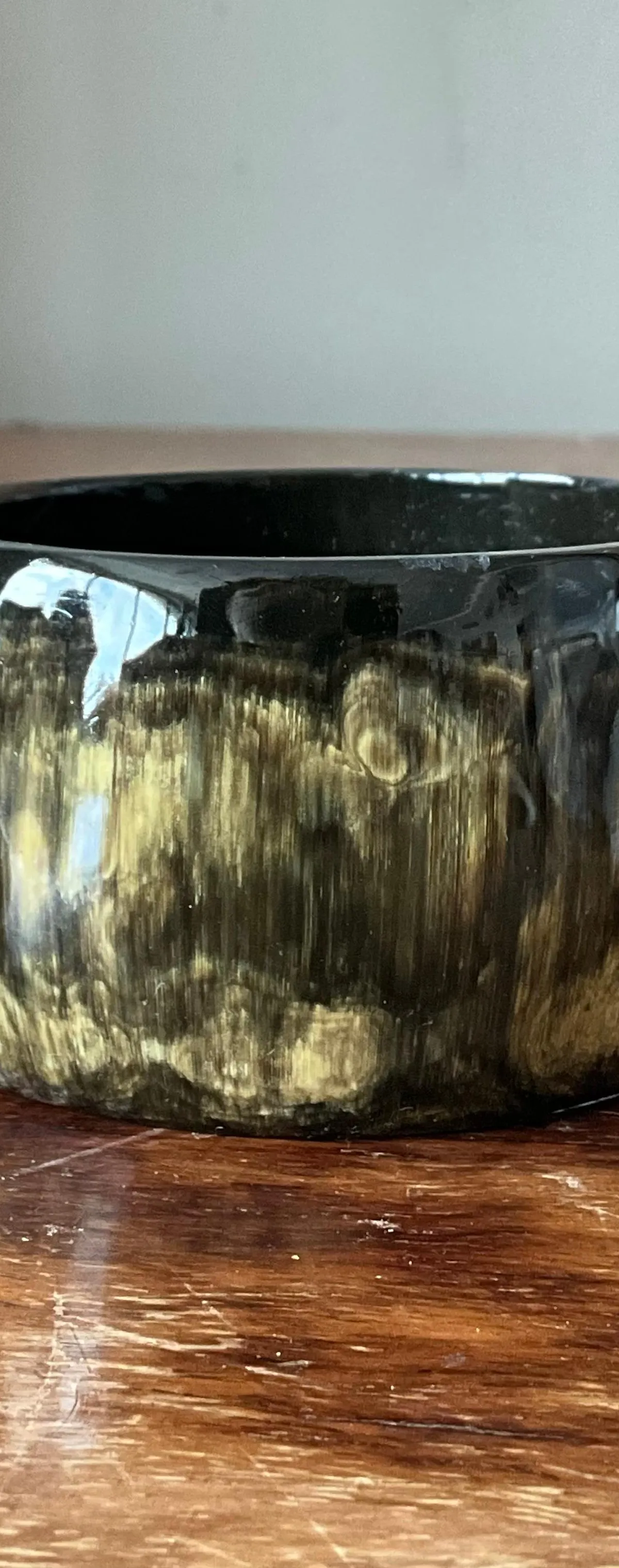 Vintage Resin Kenya Horn Bangle — additional photo 3