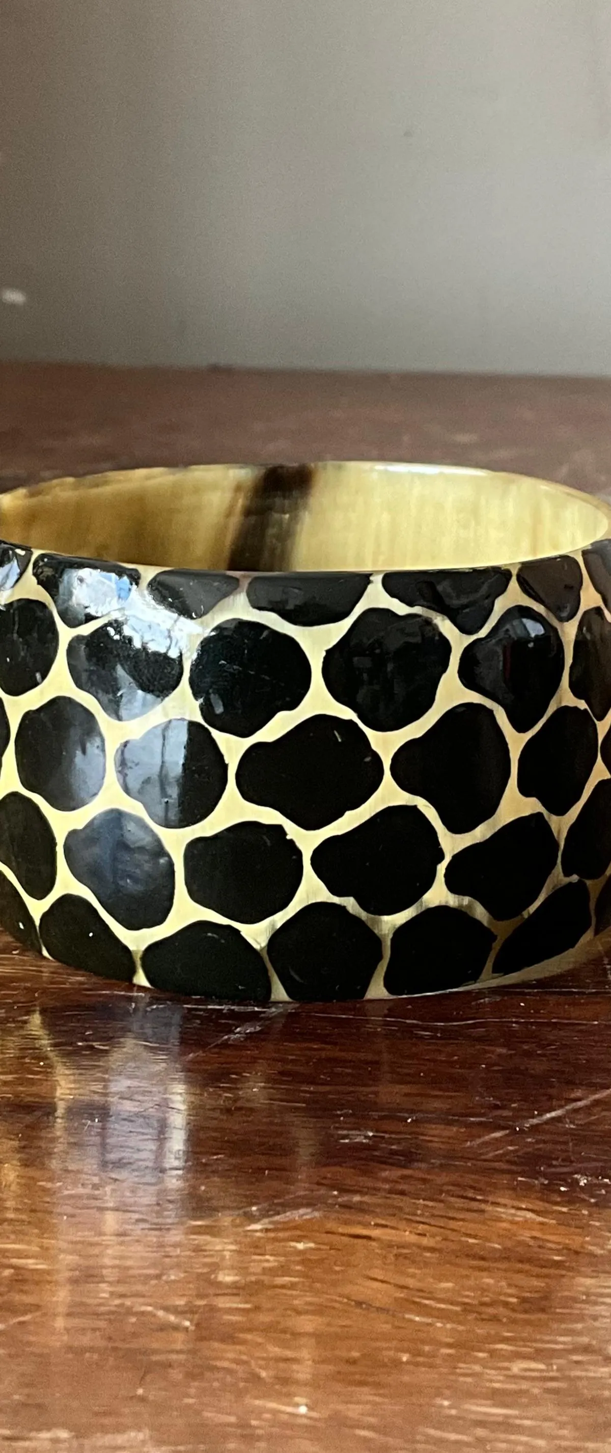 Vintage Resin Kenya Giraffe Bangle