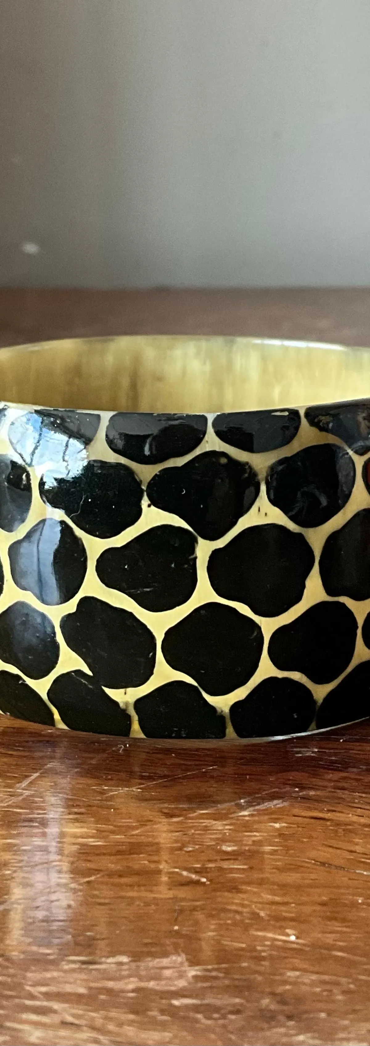 Vintage Resin Kenya Giraffe Bangle — additional photo 3
