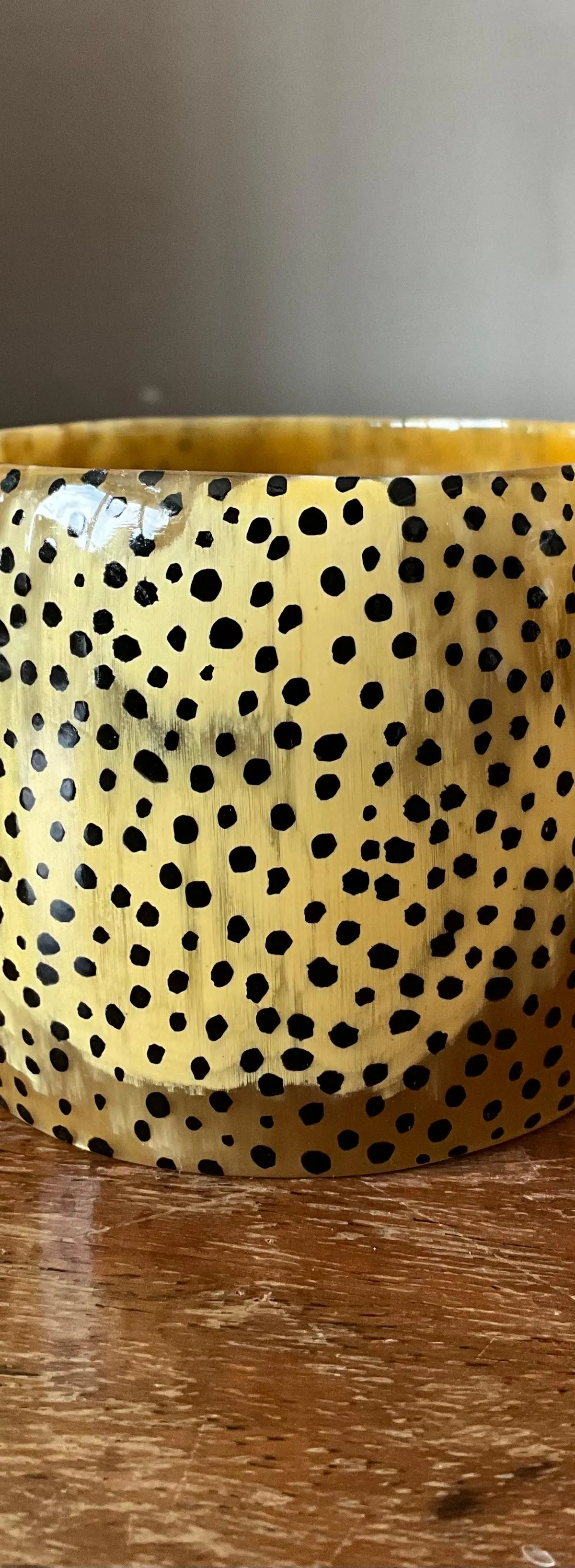 Vintage Resin Kenya Animal Print Bangle — additional photo 2