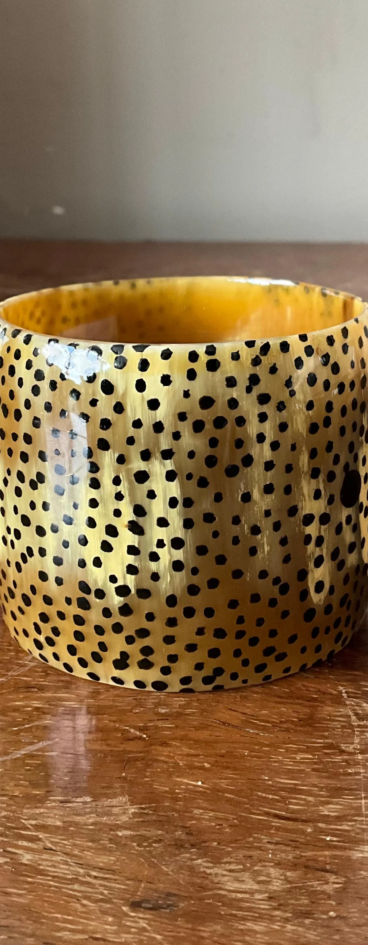 Vintage Resin Kenya Animal Print Bangle — additional photo 3