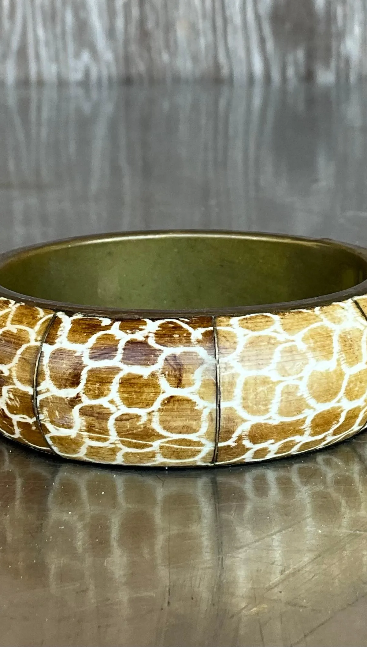Vintage Wooden African Inspired Bangles- Set of 3 — additional photo 5