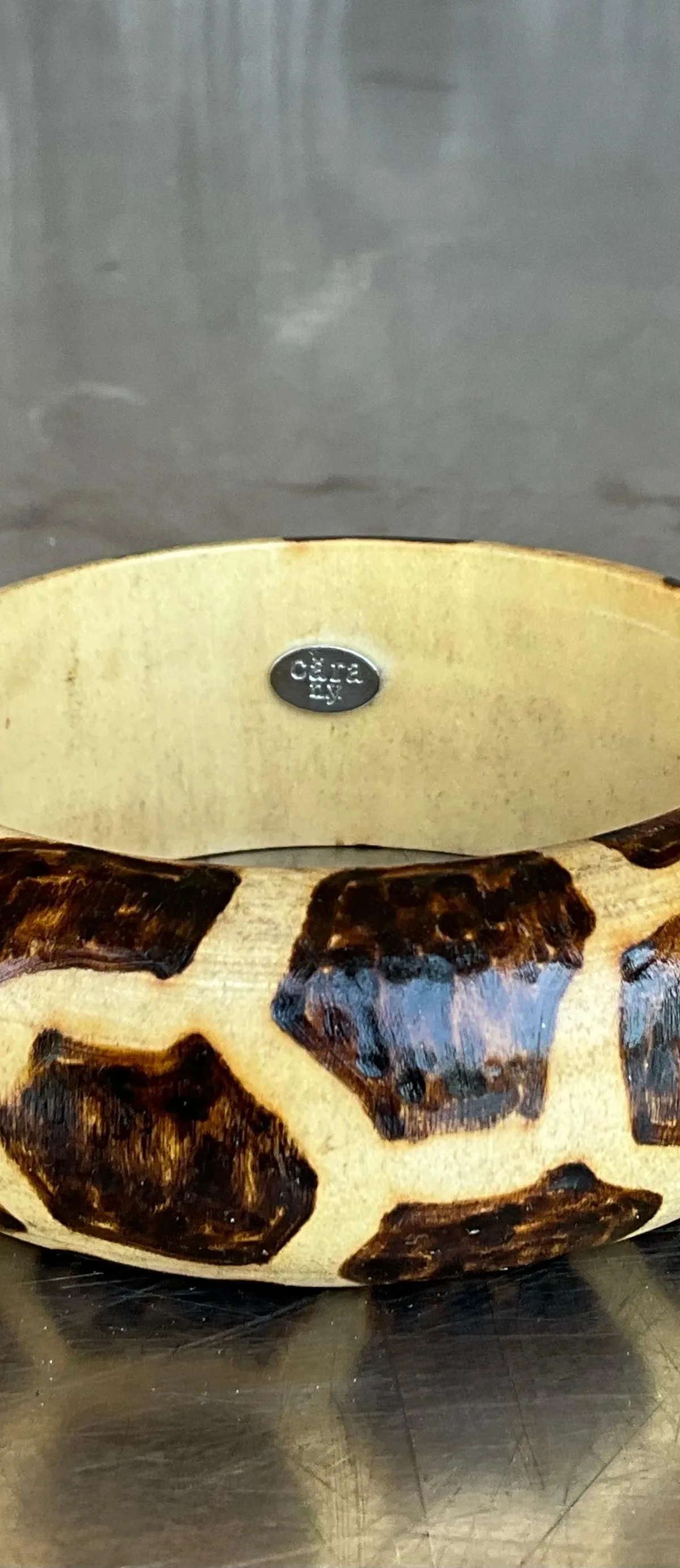 Vintage Wooden African Inspired Bangles- Set of 3 — additional photo 5