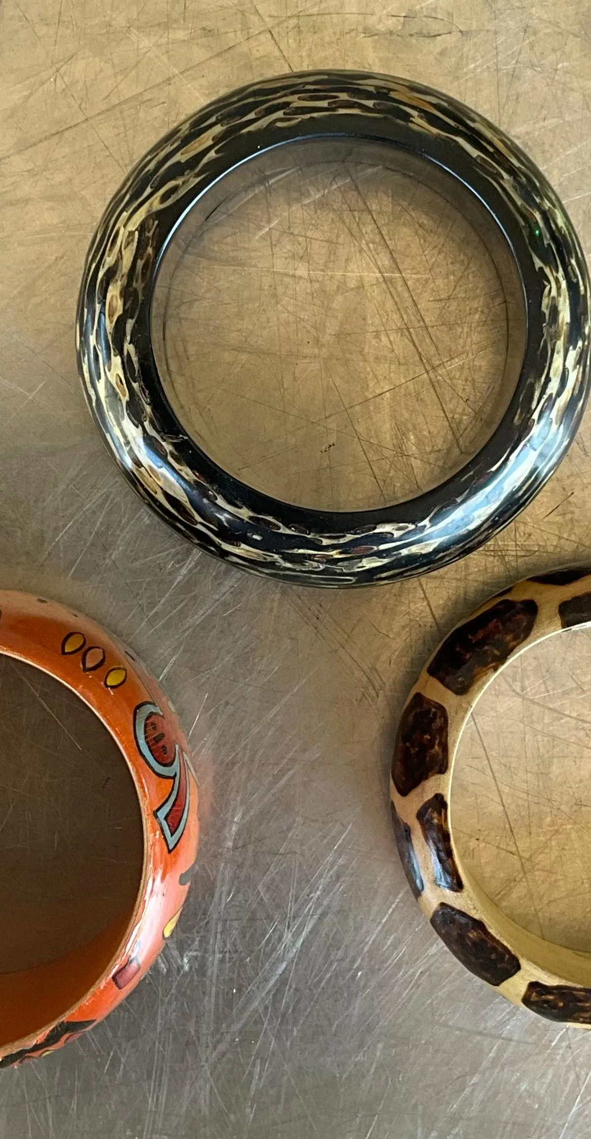 Vintage Wooden African Inspired Bangles- Set of 3 — additional photo 8