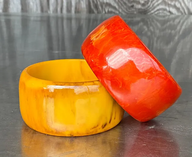 Vintage Boho Bakelite Bangle- Set of 2 — additional photo 1