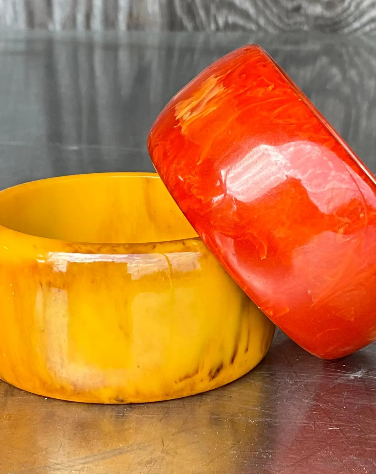 Vintage Boho Bakelite Bangle- Set of 2 — additional photo 2