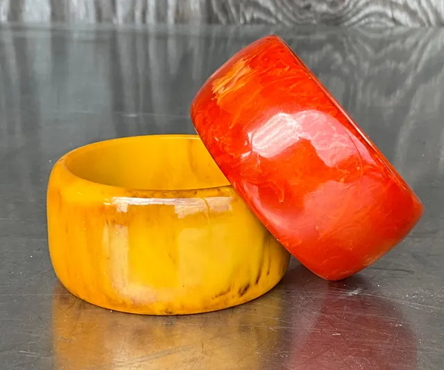 Vintage Boho Bakelite Bangle- Set of 2 — additional photo 2