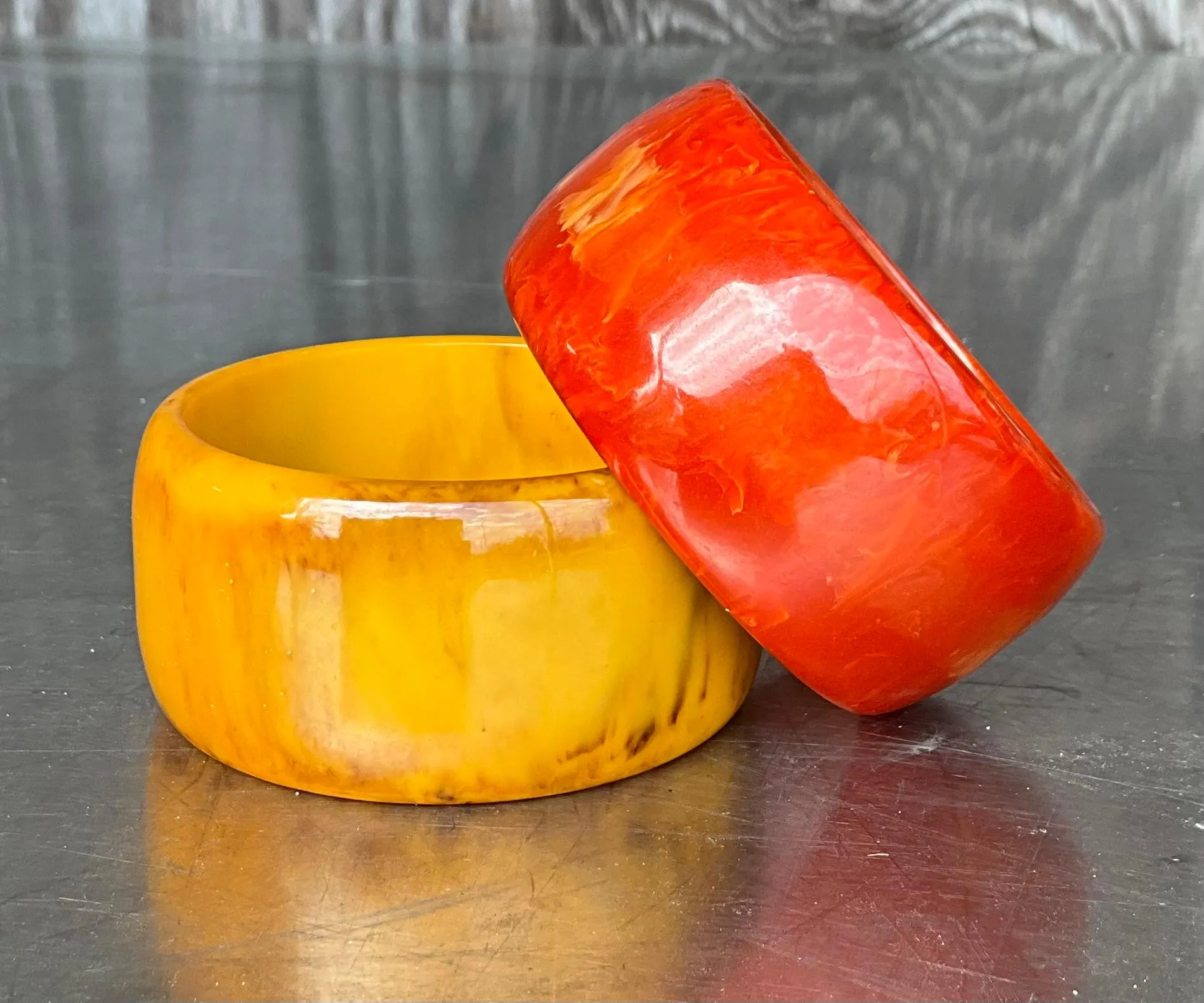 Vintage Boho Bakelite Bangle- Set of 2 — additional photo 3