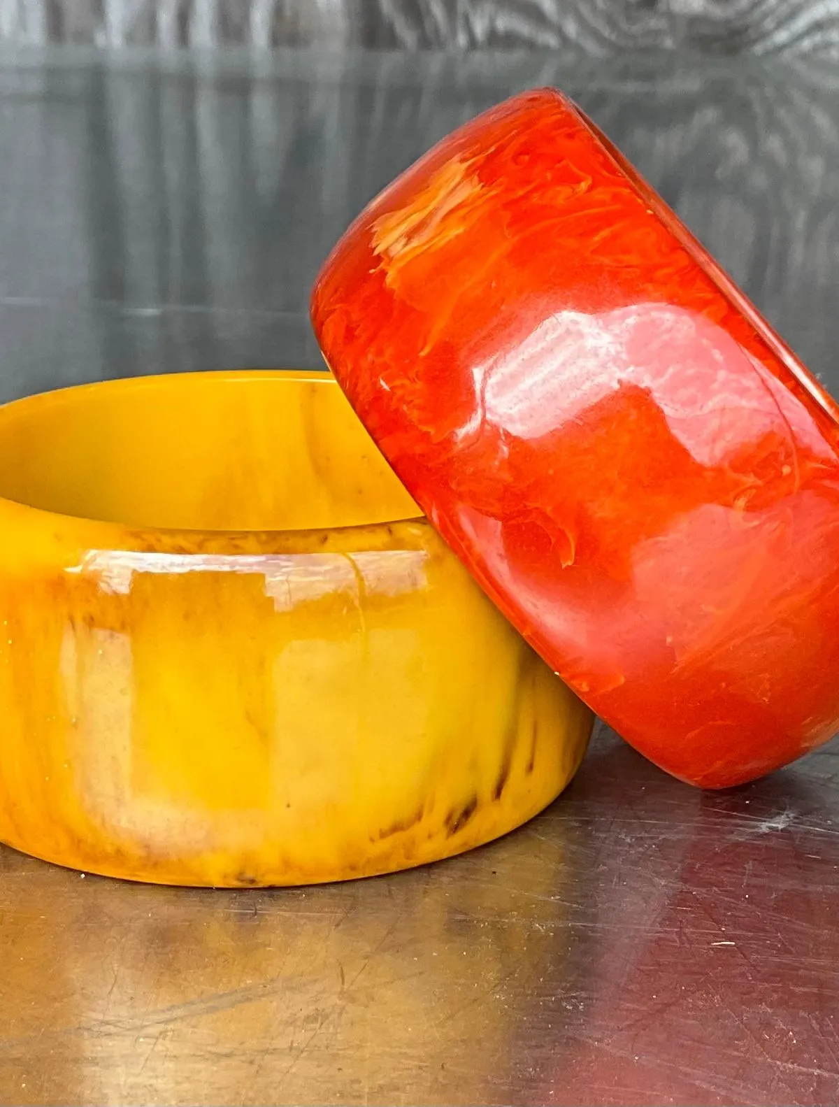 Vintage Boho Bakelite Bangle- Set of 2 — additional photo 3