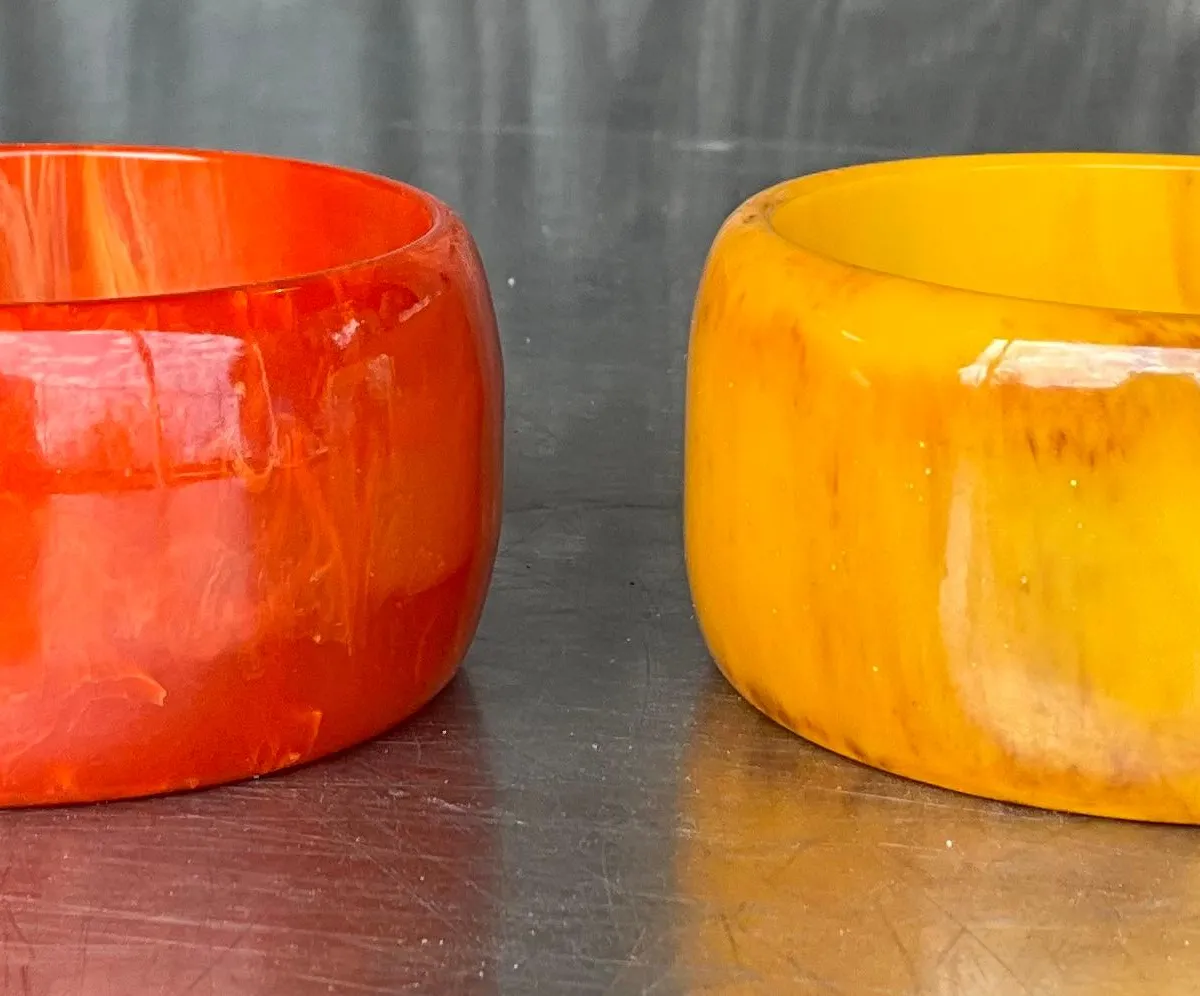 Vintage Boho Bakelite Bangle- Set of 2 — additional photo 5