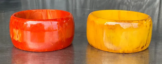 Vintage Boho Bakelite Bangle- Set of 2 — additional photo 5