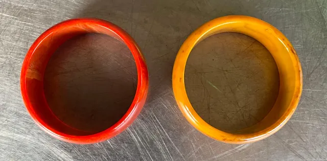 Vintage Boho Bakelite Bangle- Set of 2 — additional photo 7