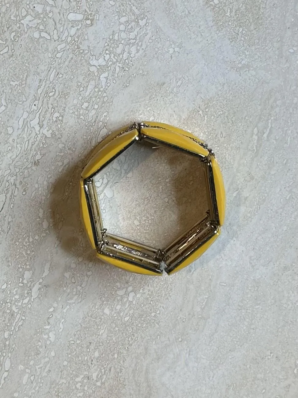 Vintage Yellow Stretch Regency Bracelet — additional photo 3