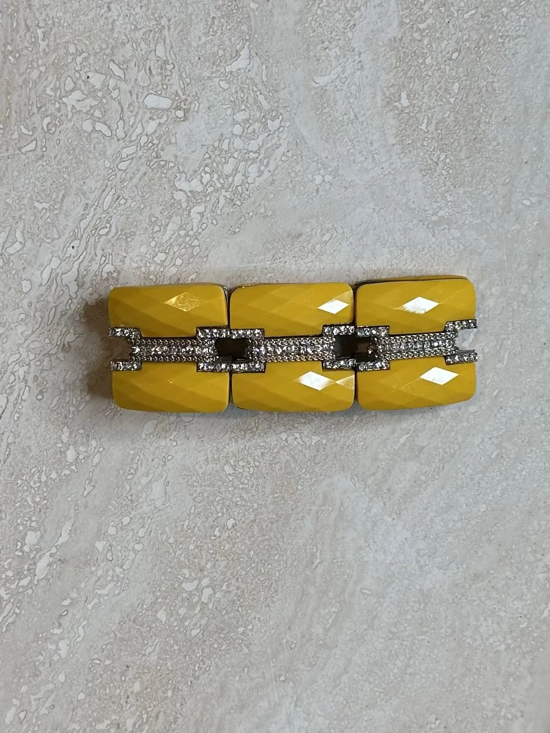 Vintage Yellow Stretch Regency Bracelet — additional photo 4