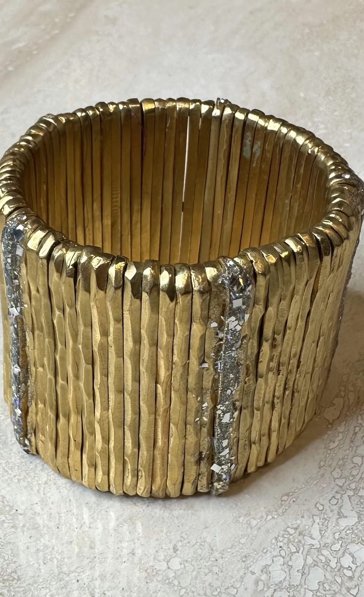 Vintage Giora Gold Cuff Stretch Bracelet — additional photo 2