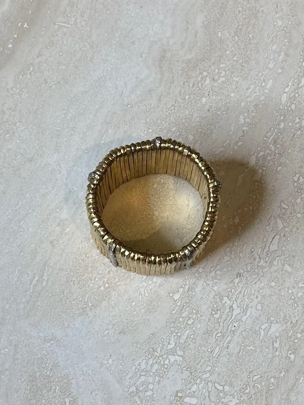 Vintage Giora Gold Cuff Stretch Bracelet — additional photo 4