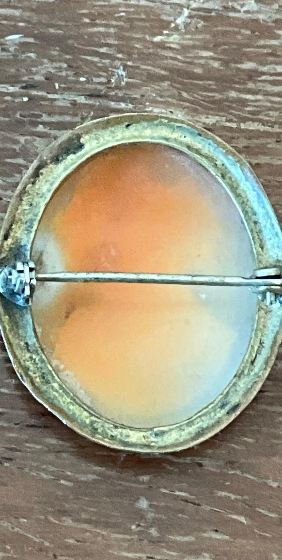 Vintage Victorian Carved Shell Cameo Brooch — additional photo 5