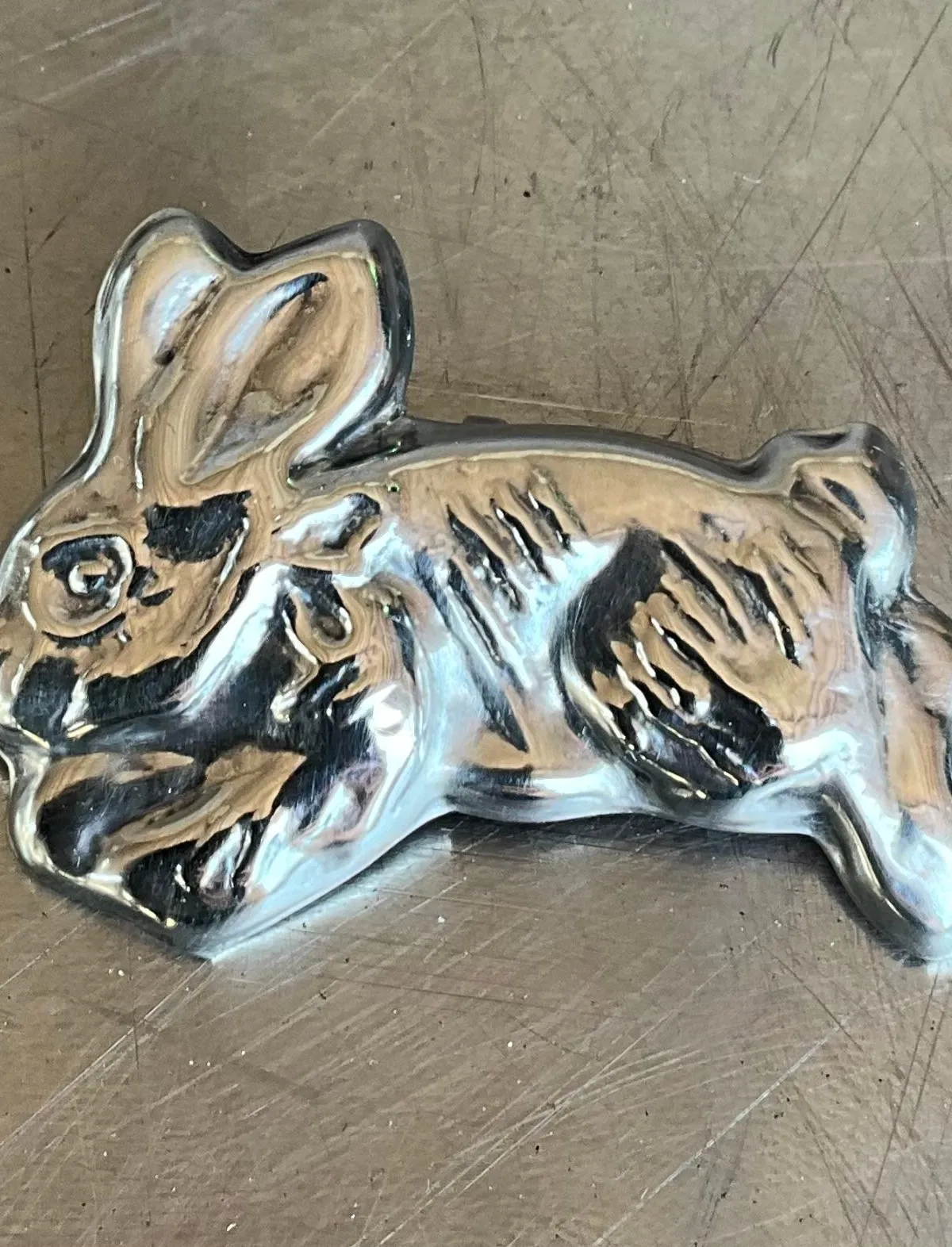 Vintage Mexican Sterling Silver Hopping Bunny Rabbit — additional photo 1
