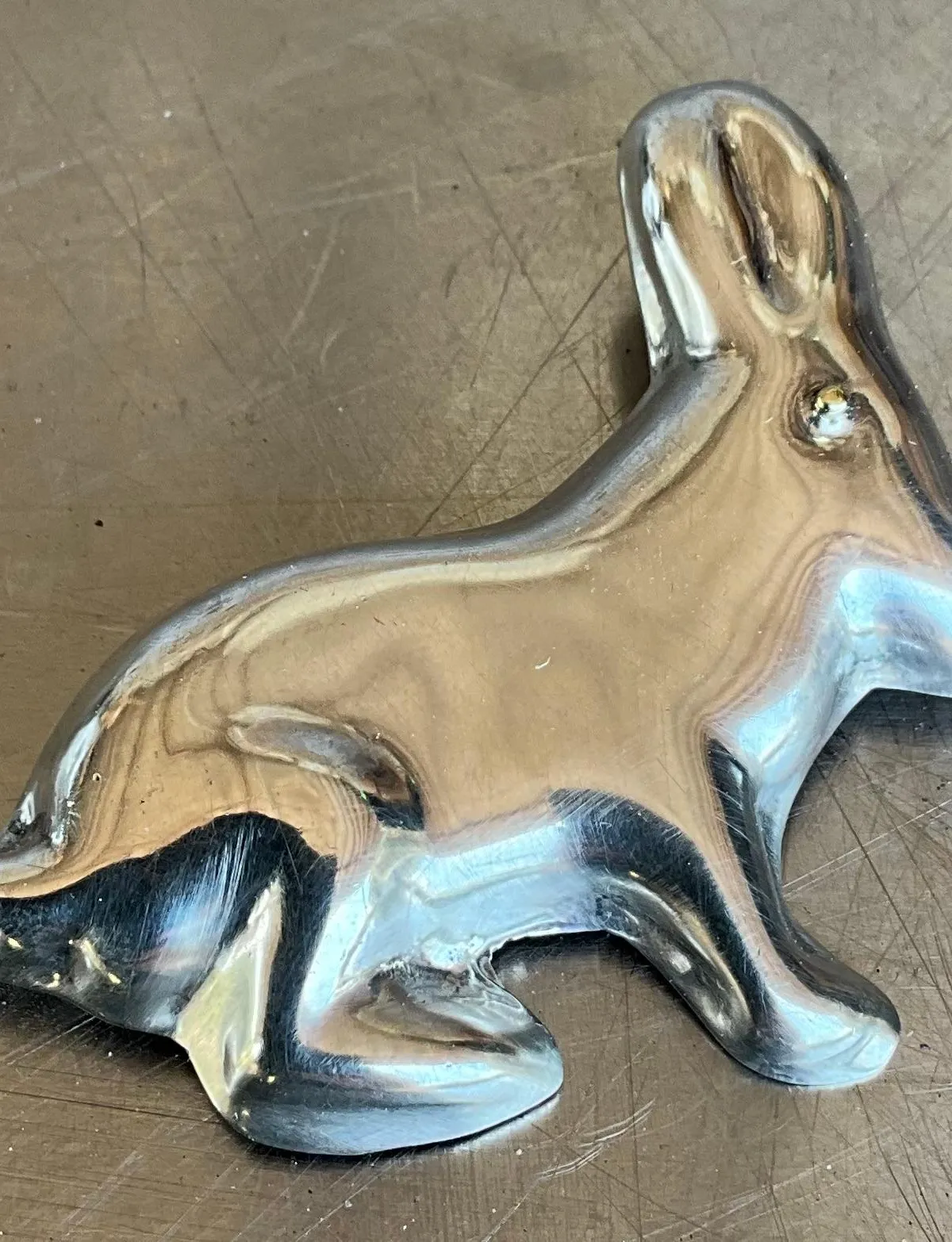 Vintage Mexican Sterling Silver Bunny Rabbit Brooch — additional photo 3