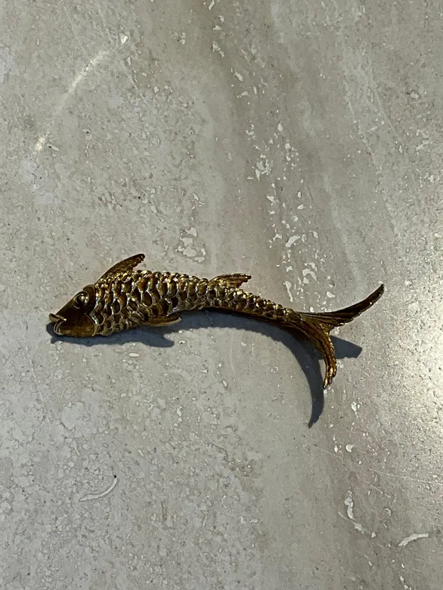 Vintage Golden Fish Brooch — additional photo 4