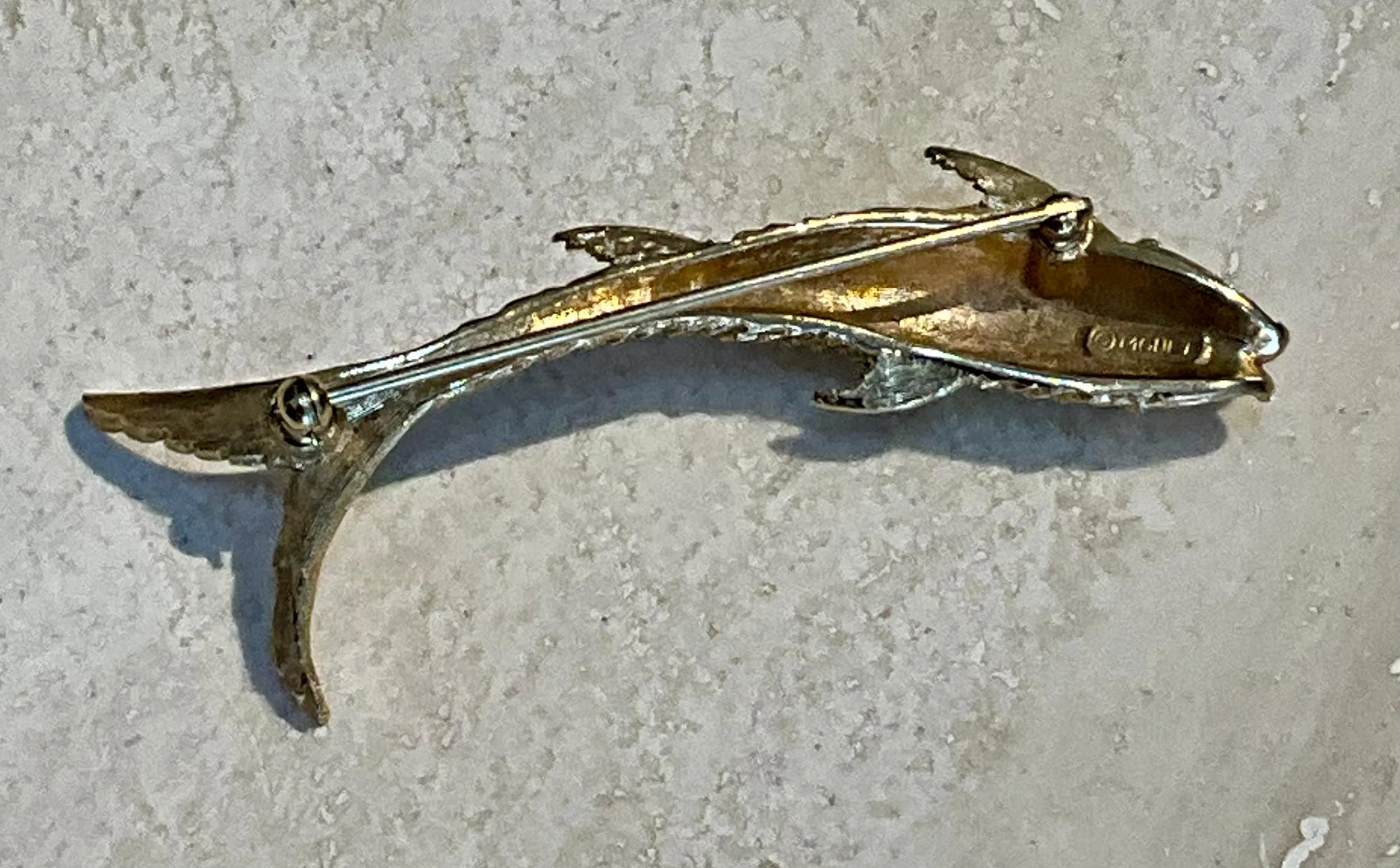 Vintage Golden Fish Brooch — additional photo 5