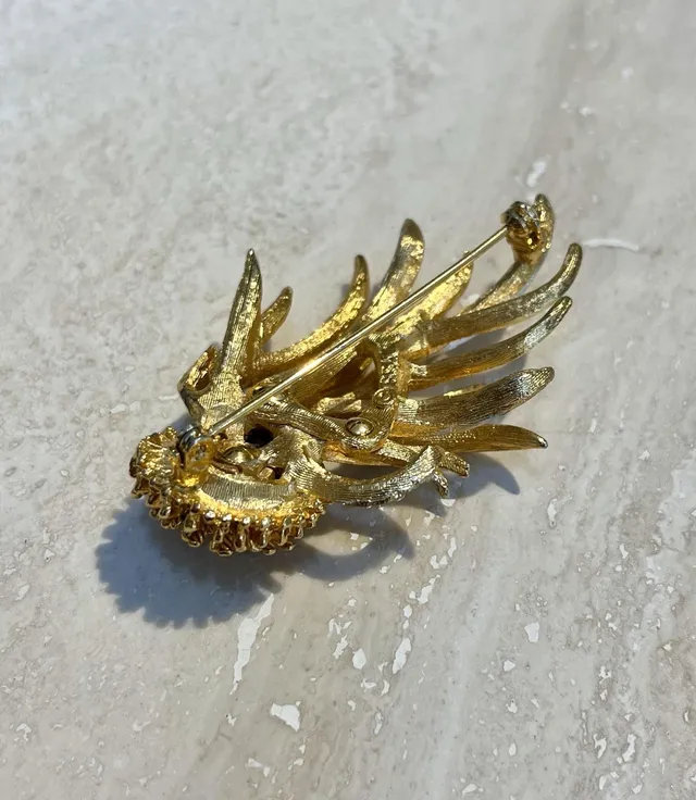 Vintage Rhinestone Statement Brooch — additional photo 4