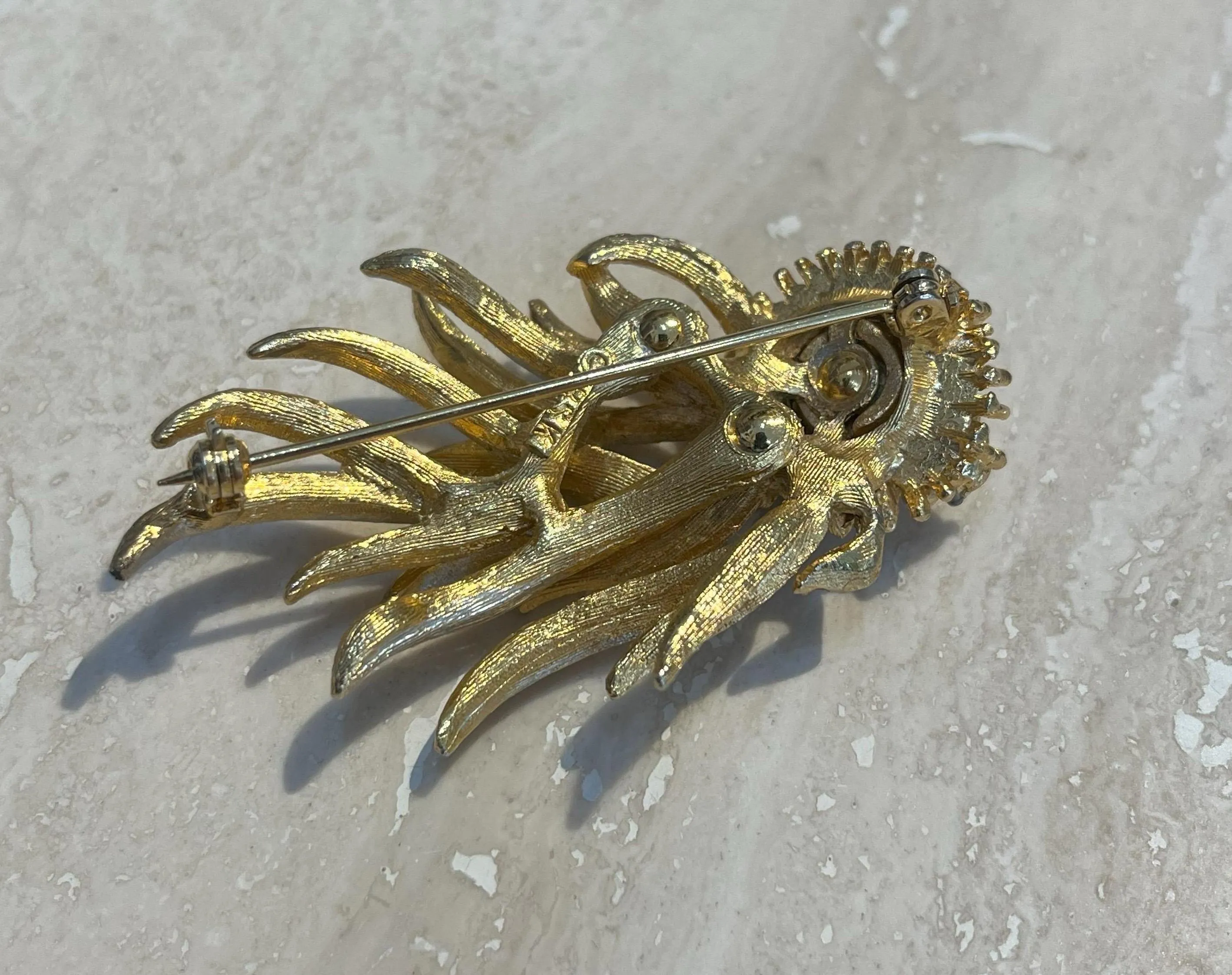 Vintage Rhinestone Statement Brooch — additional photo 5