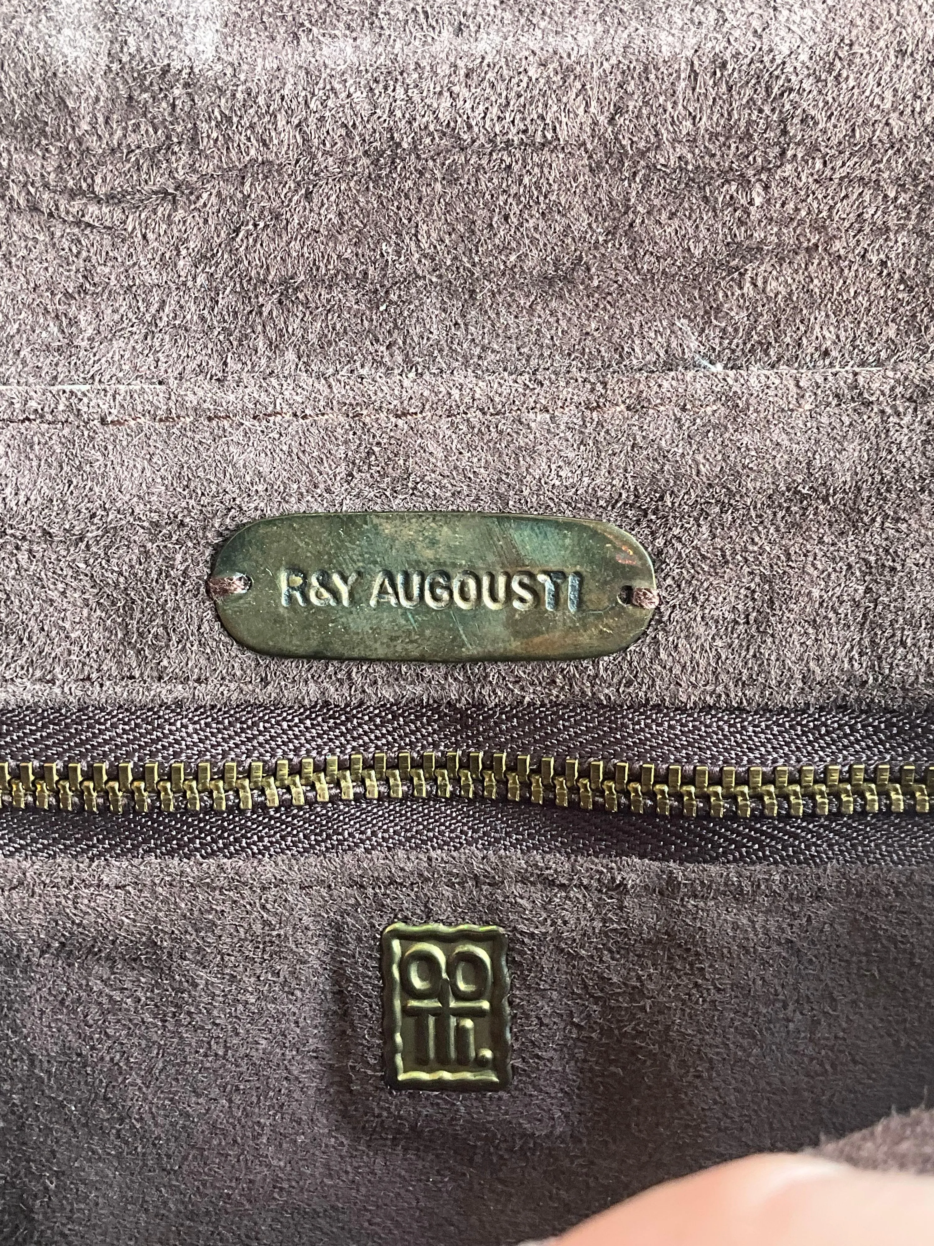 Vintage Boho R & Y Augousti Snake Skin Clutch Purse — additional photo 6