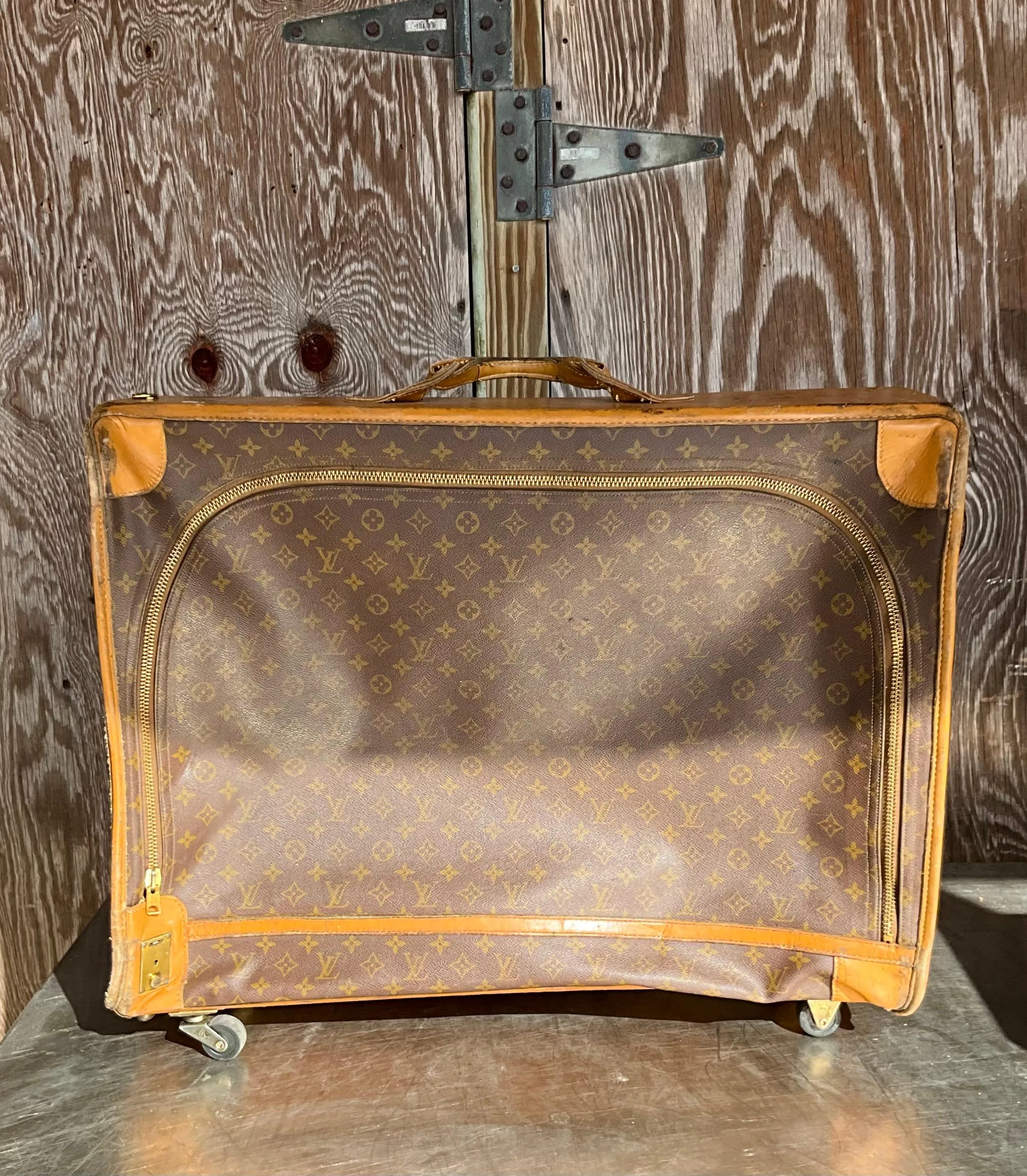 Vintage Louis Vuitton XL Trunk with Wheels — additional photo 1