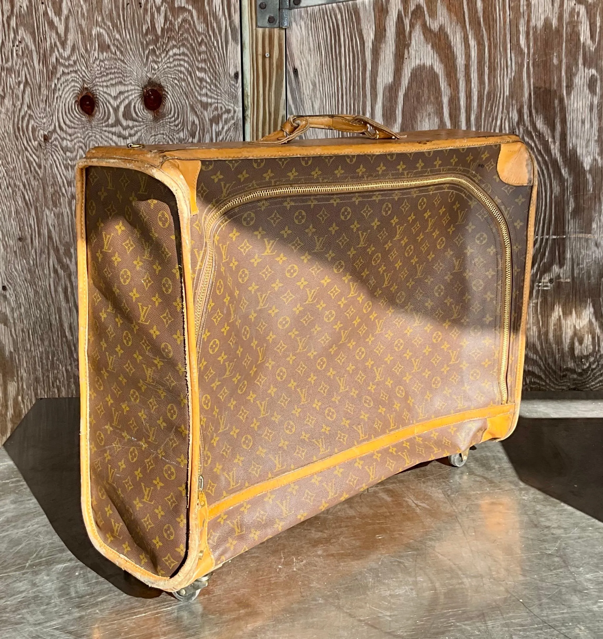 Vintage Louis Vuitton XL Trunk with Wheels — additional photo 2