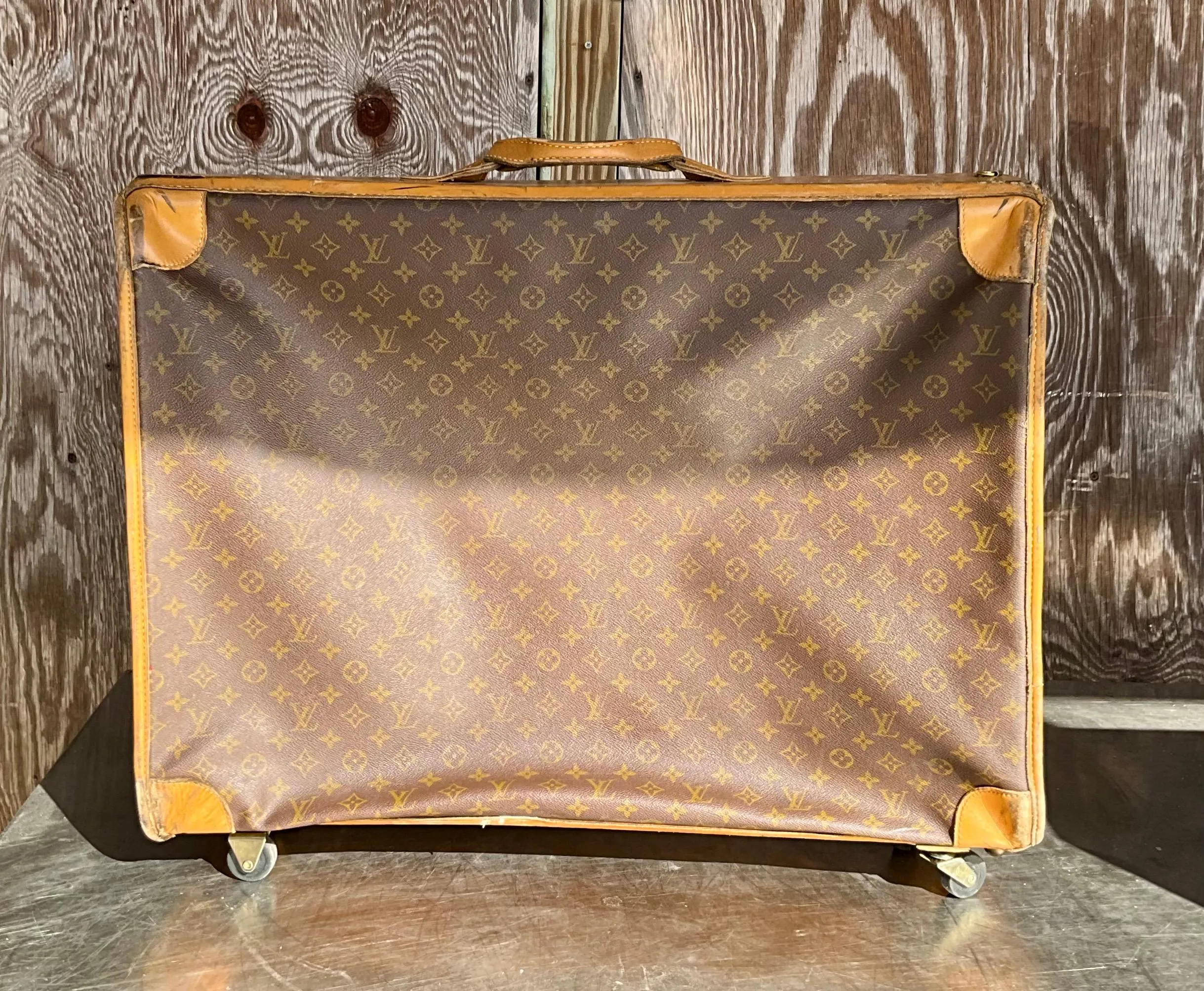 Vintage Louis Vuitton XL Trunk with Wheels — additional photo 3