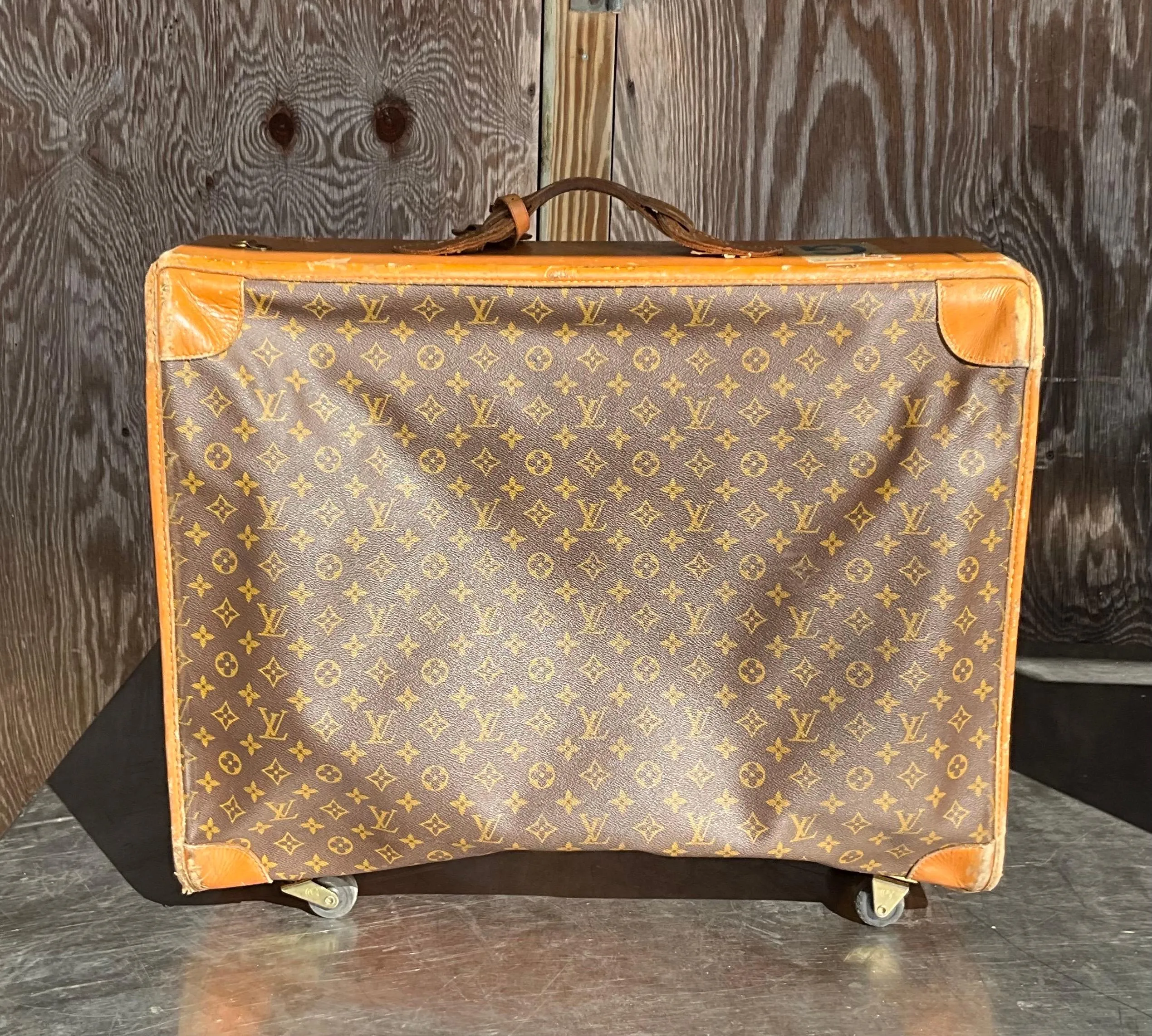 Vintage Louis Vuitton Large Trunk with Wheels — additional photo 1