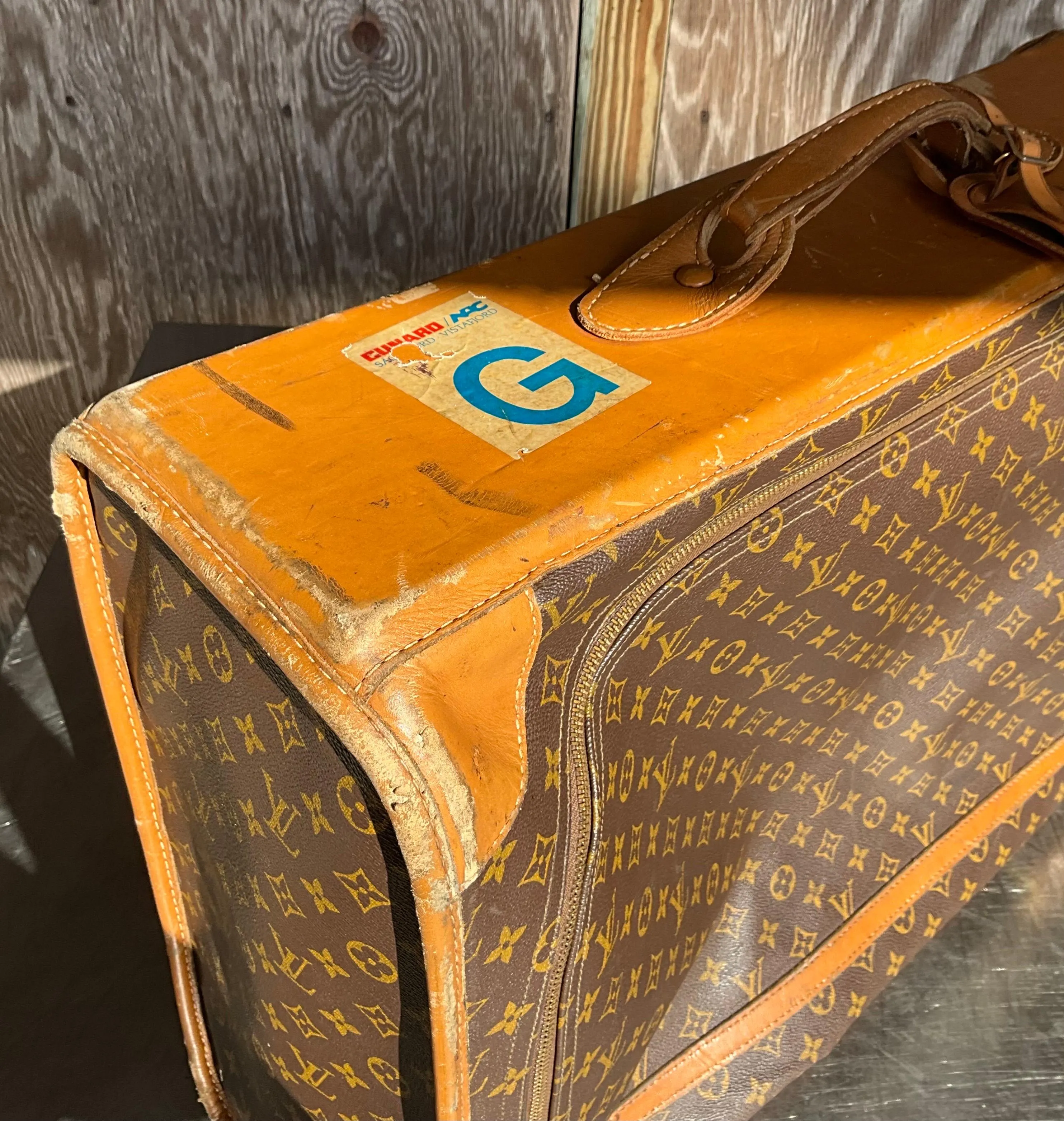 Vintage Louis Vuitton Large Trunk with Wheels — additional photo 3