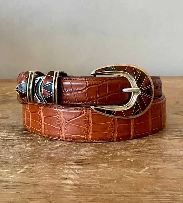 Vintage Genuine American Alligator Belt 34 — additional photo 4