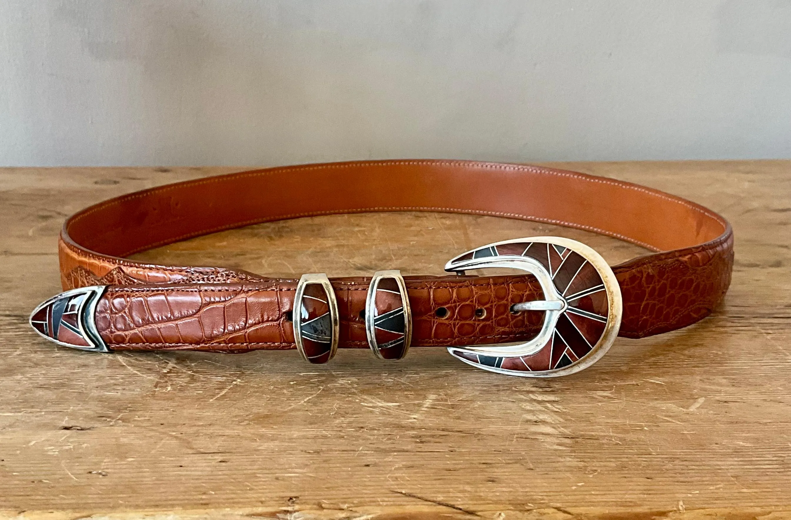 Vintage Genuine American Alligator Belt 34 — additional photo 6