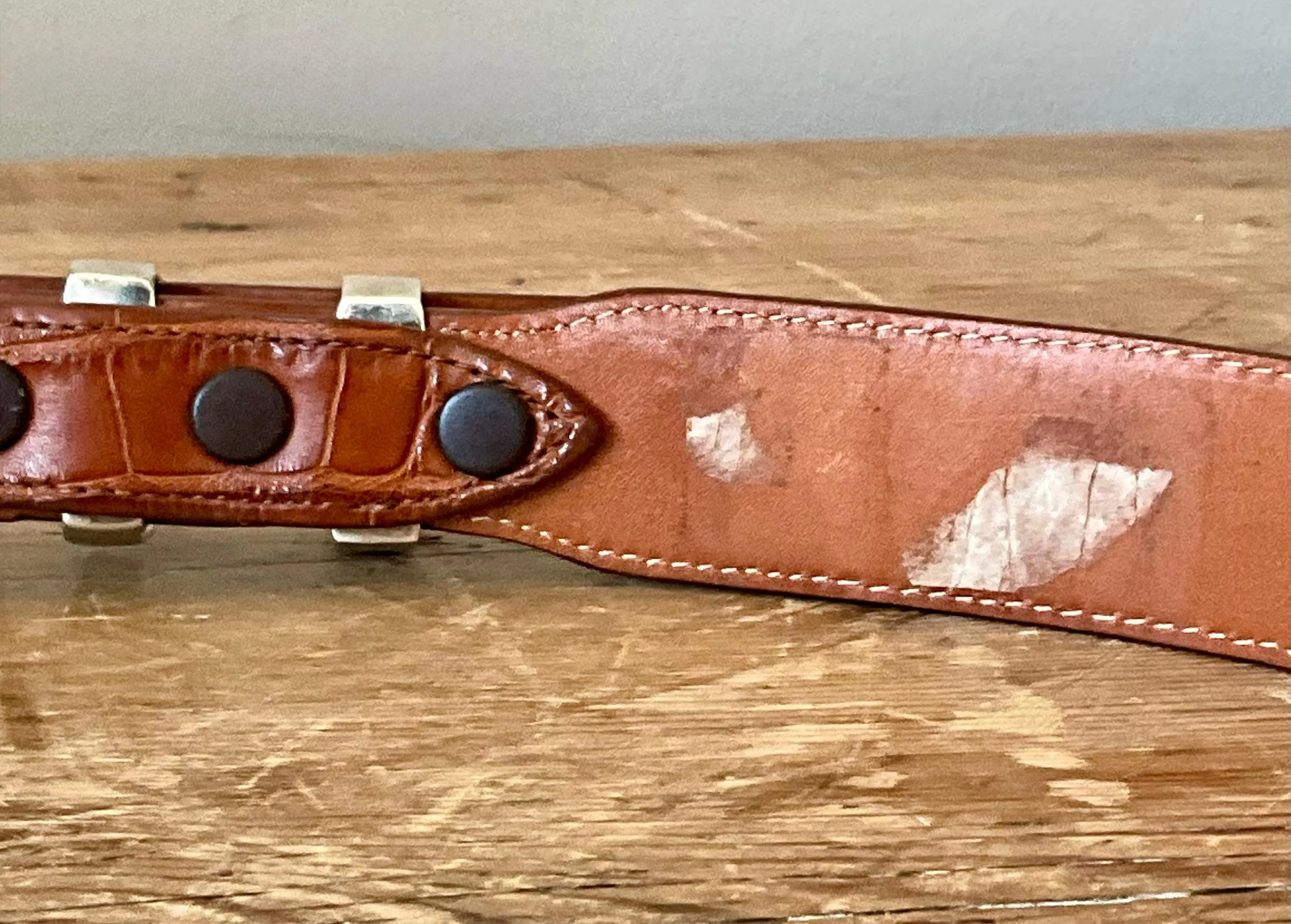 Vintage Genuine American Alligator Belt 34 — additional photo 8