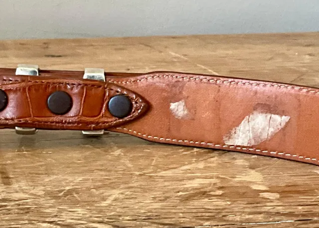 Vintage Genuine American Alligator Belt 34 — additional photo 8