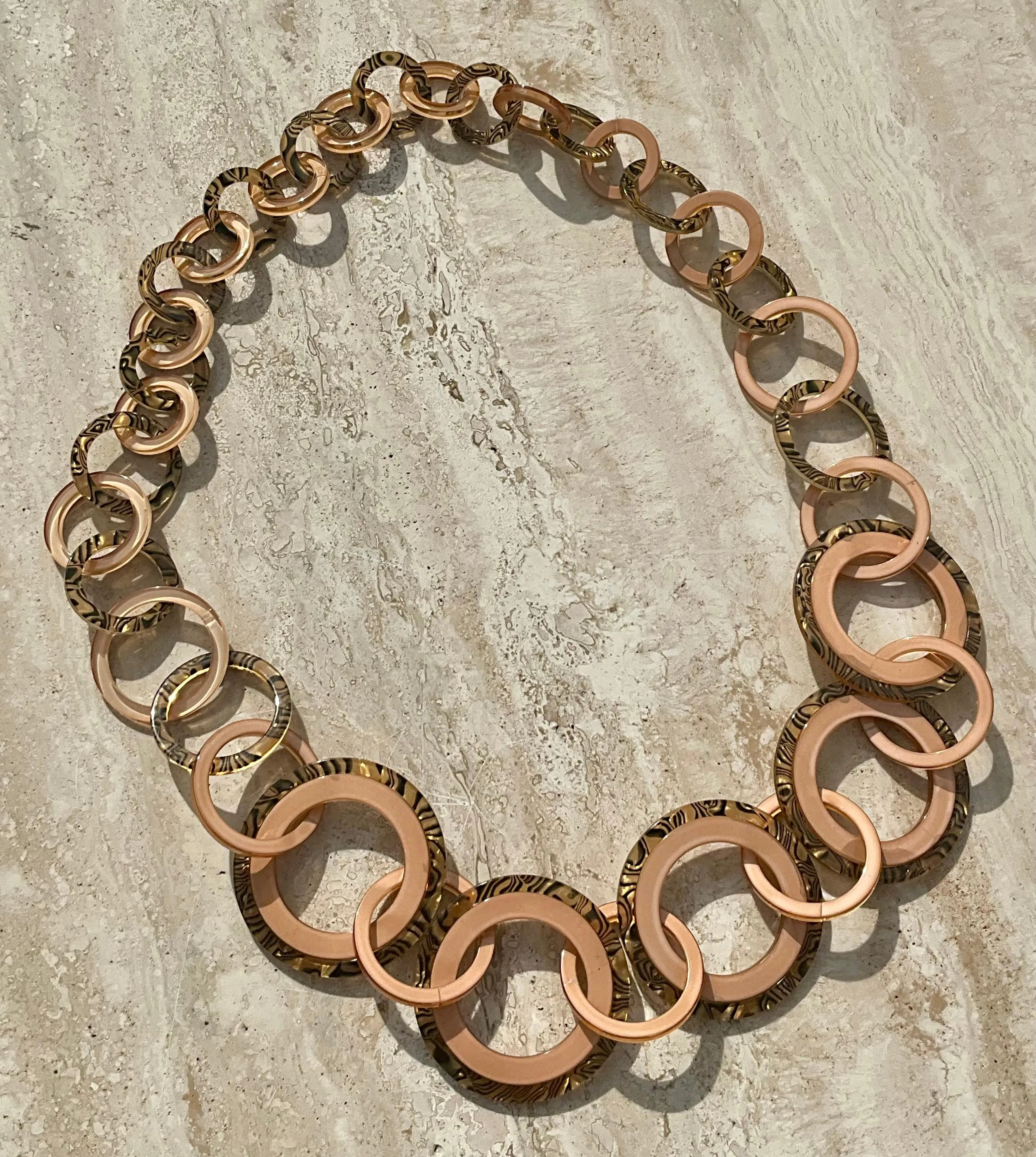 Vintage Interlocking Resin Circle Belt — additional photo 6