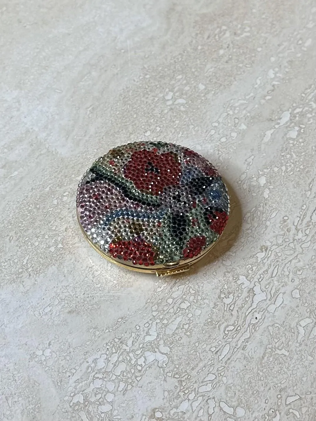 Vintage Judith Leiber Bedazzled Compact Mirror — additional photo 1