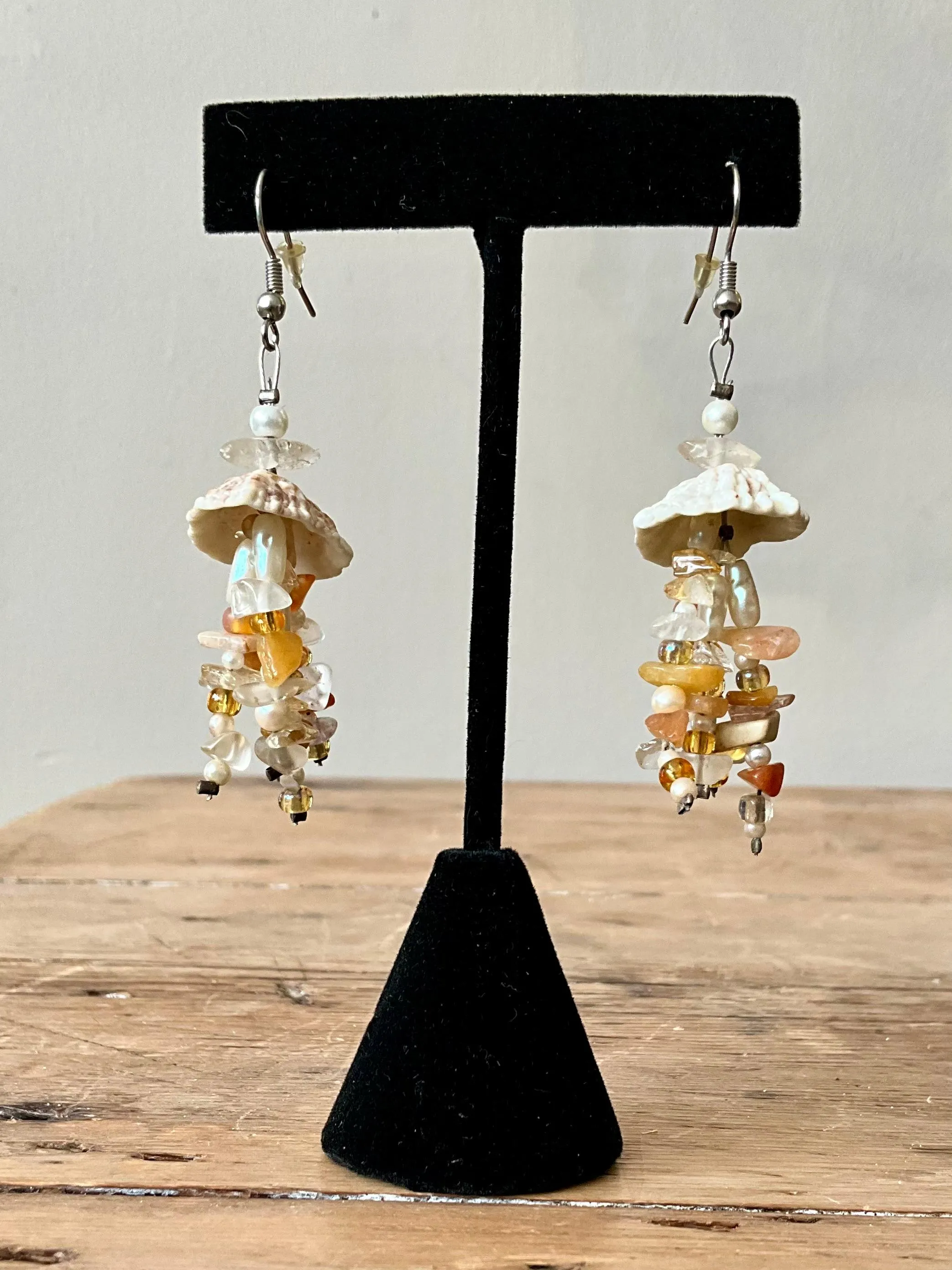 Vintage Boho Drop Shell Earrings — additional photo 1