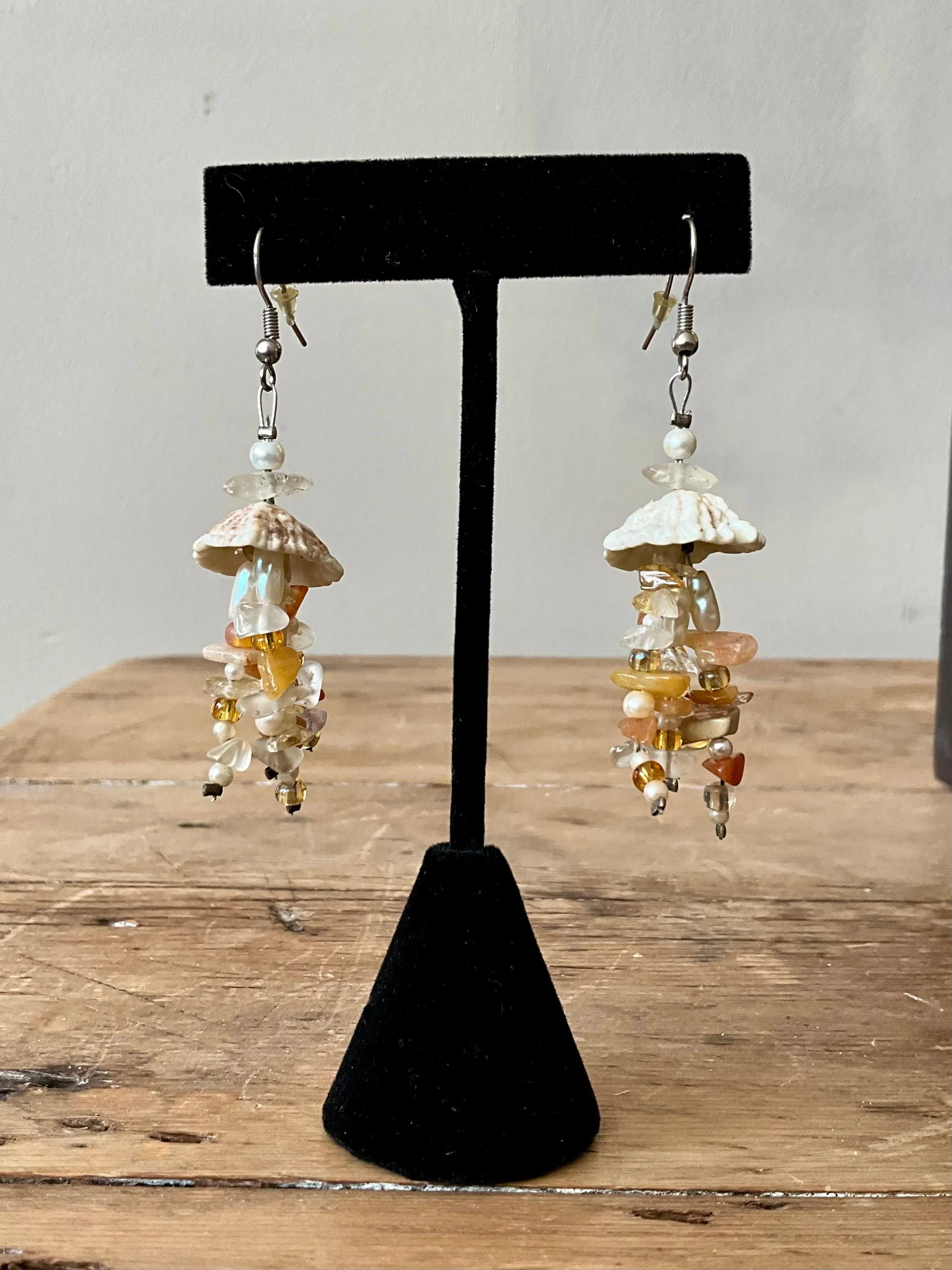 Vintage Boho Drop Shell Earrings — additional photo 2