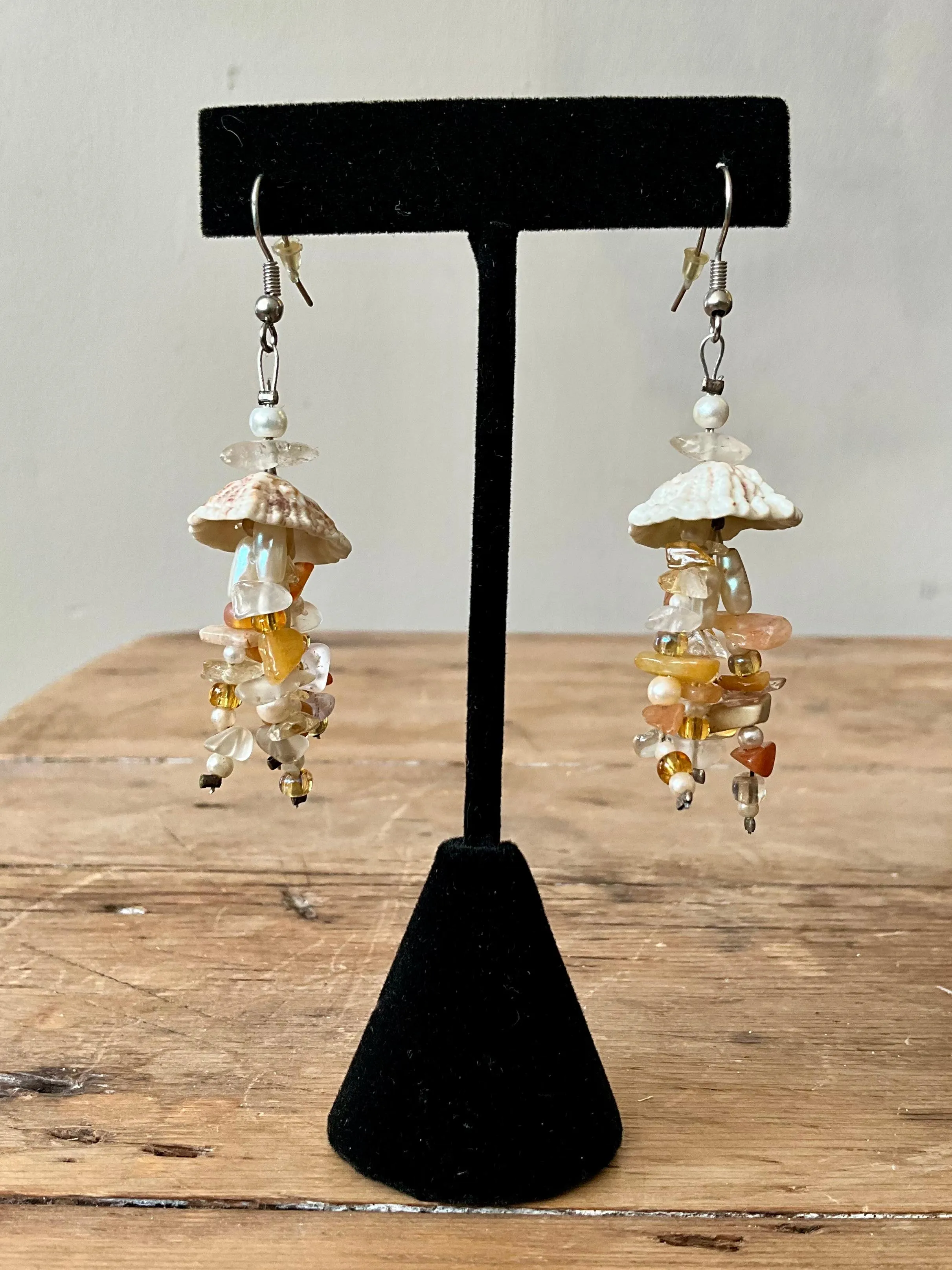 Vintage Boho Drop Shell Earrings — additional photo 3