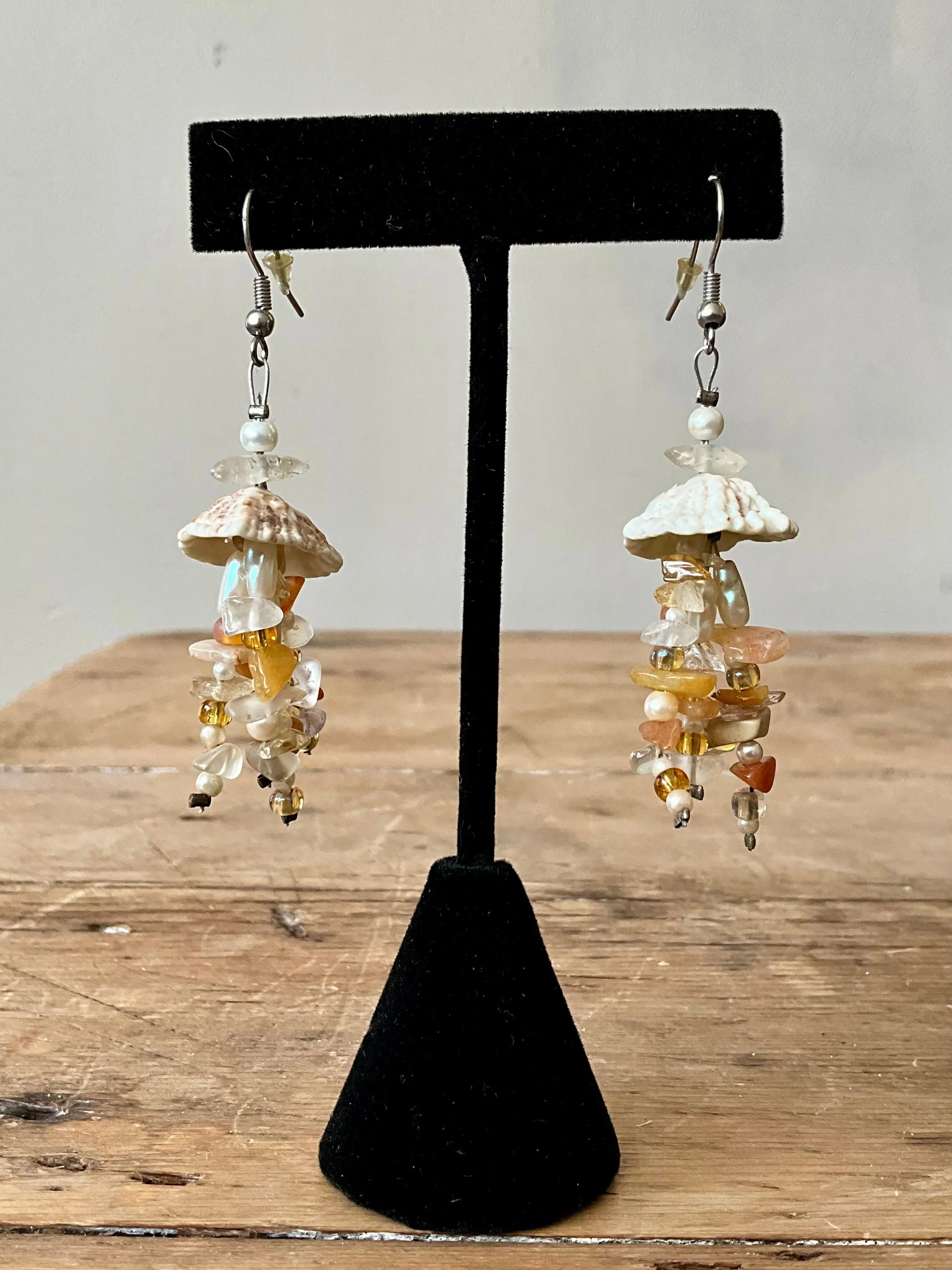 Vintage Boho Drop Shell Earrings — additional photo 4