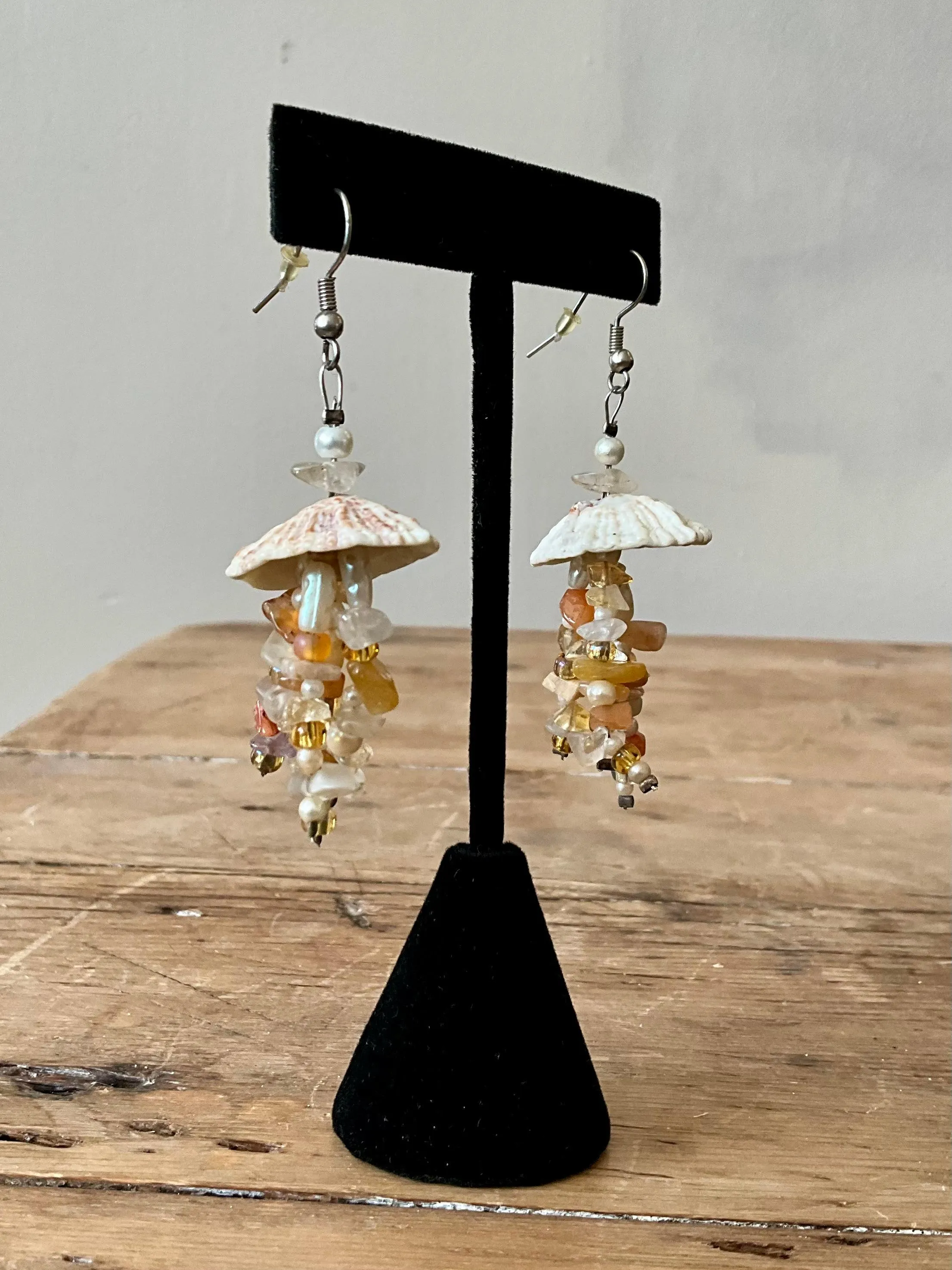 Vintage Boho Drop Shell Earrings — additional photo 5