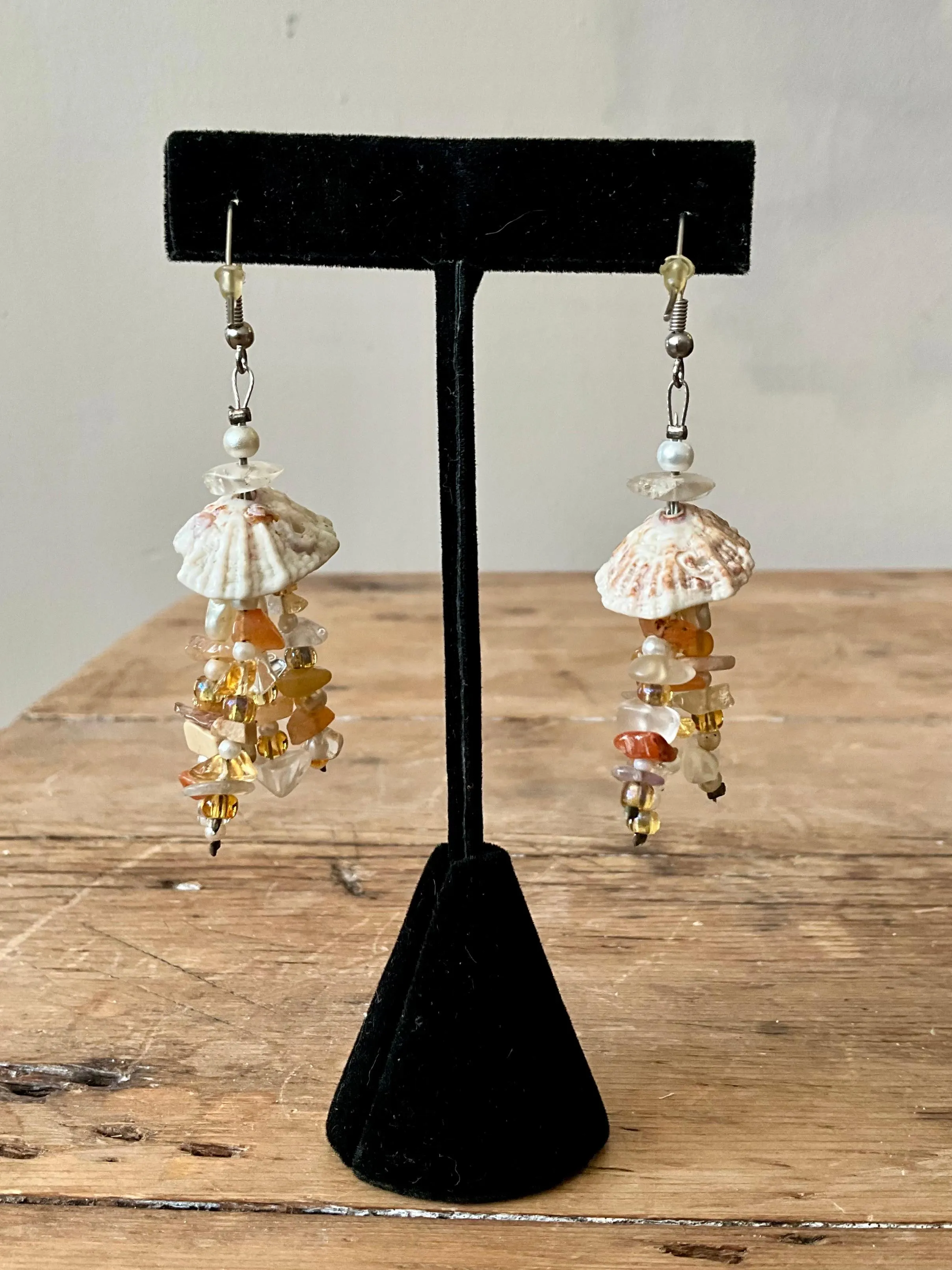 Vintage Boho Drop Shell Earrings — additional photo 7