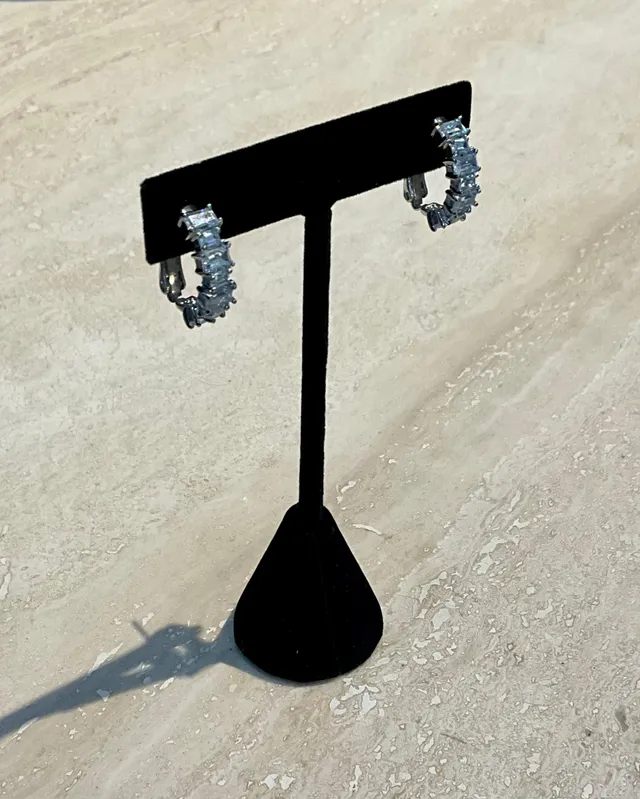 Vintage Pave Crystal Earrings — additional photo 2