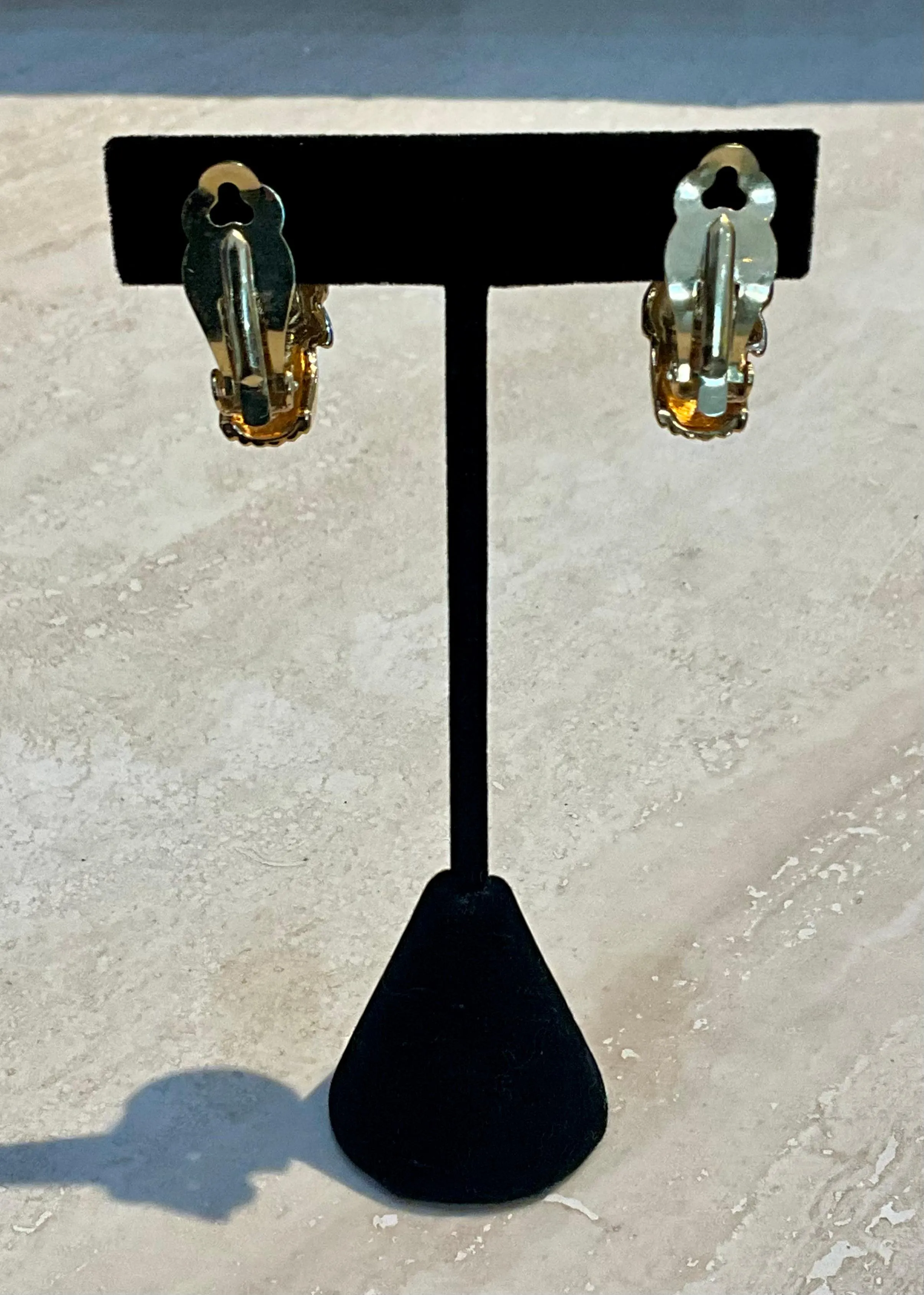 Vintage Gold & Silver Toned Clip on Earrings — additional photo 3