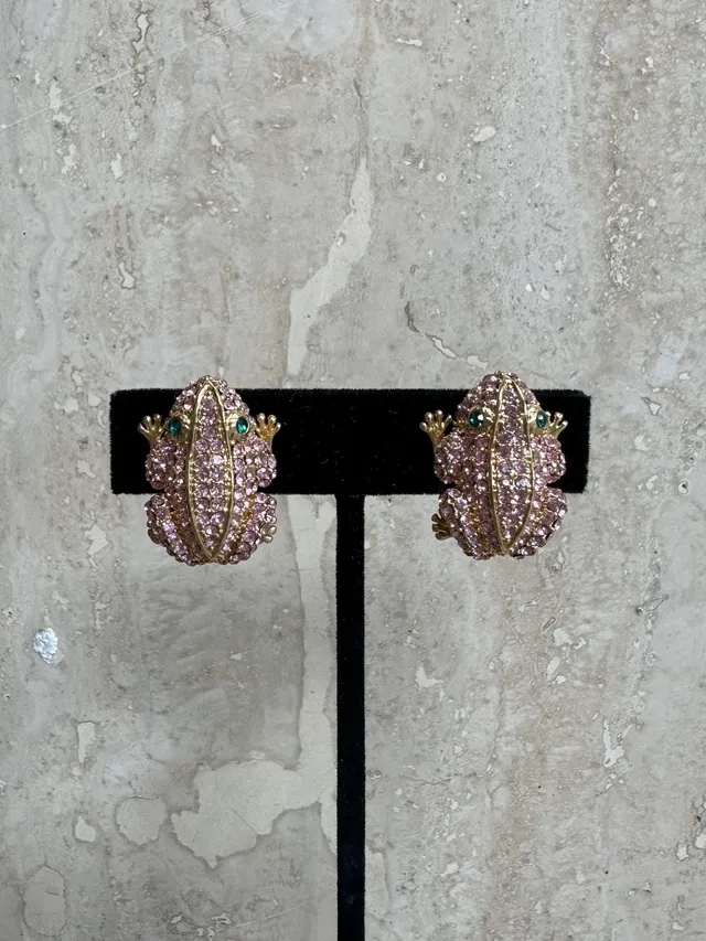 Vintage Boho PJM Frog Earrings — additional photo 1