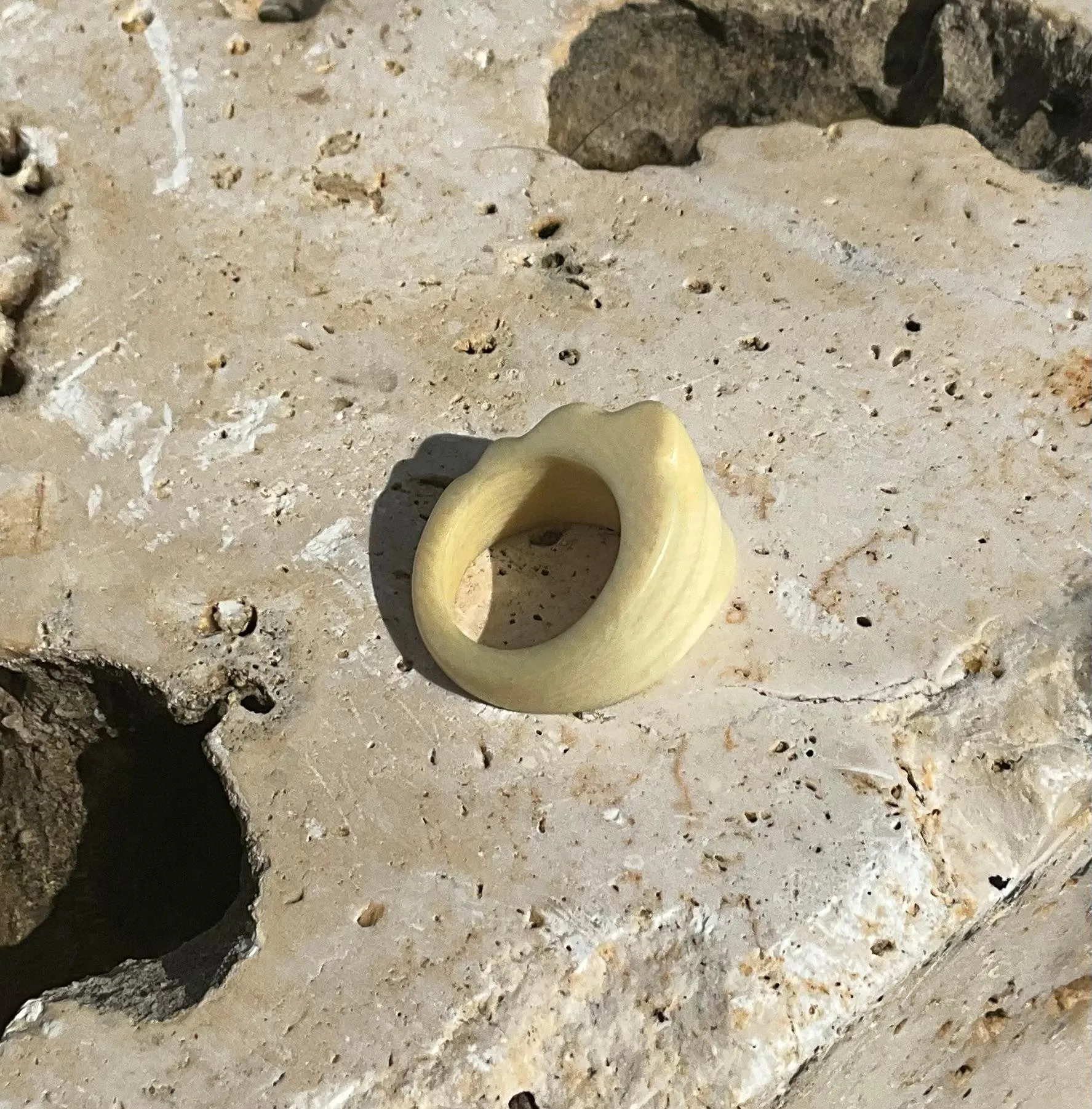 Vintage Boho Ivory Ring — additional photo 4