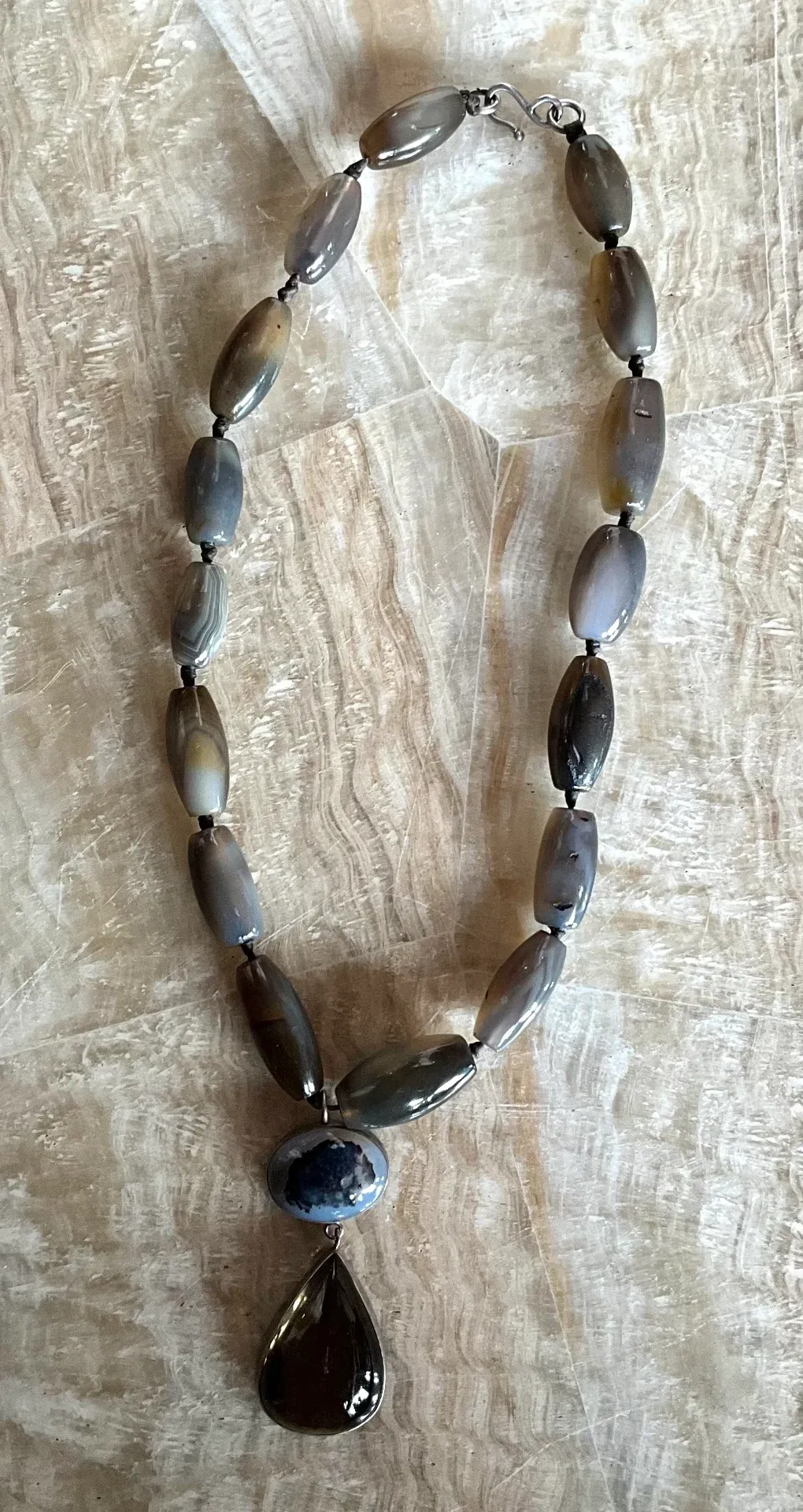 Vintage Jane Diaz Gemstone Beaded Necklace — additional photo 2